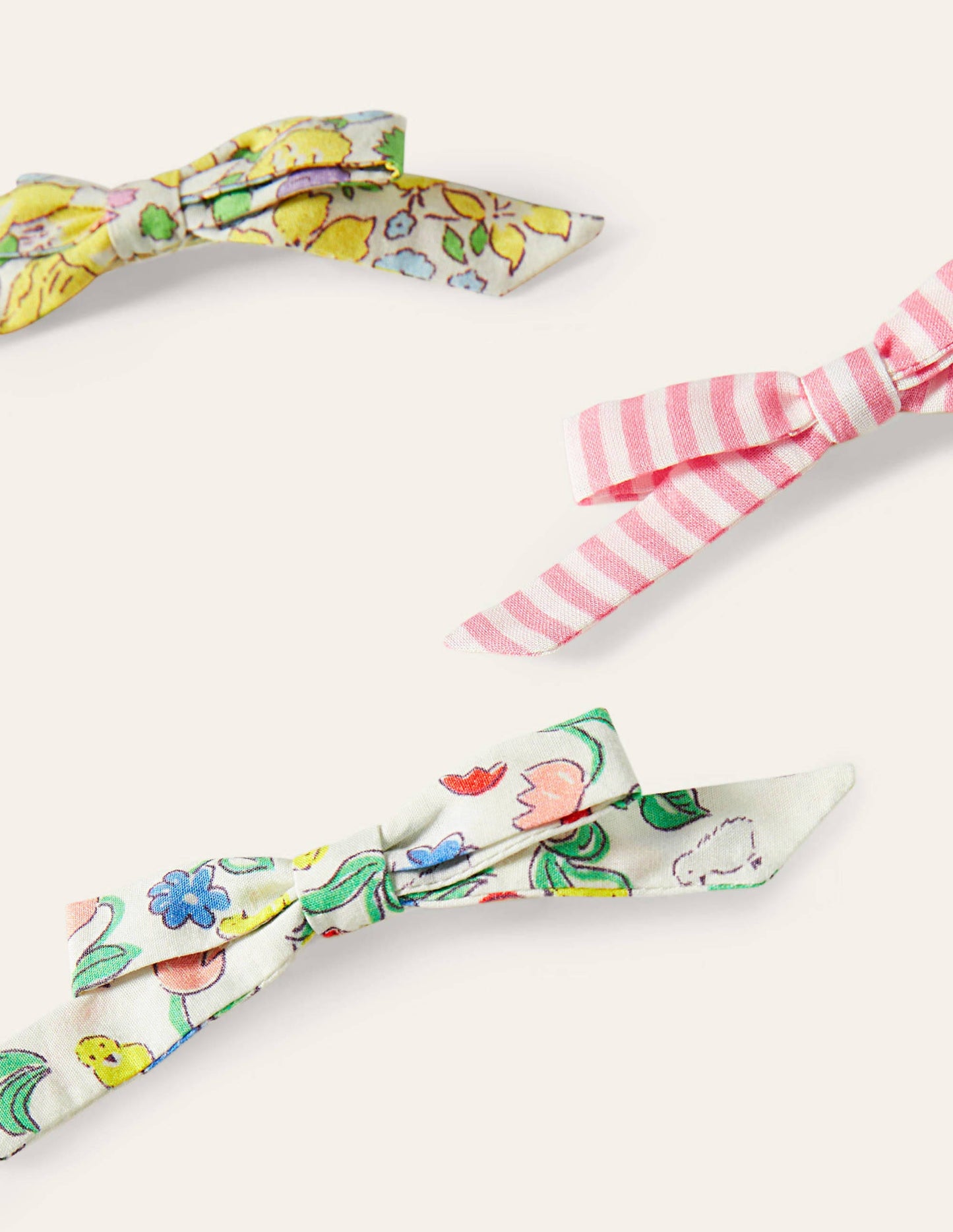 Bow Hairclips 3 Pack-Multi Floral