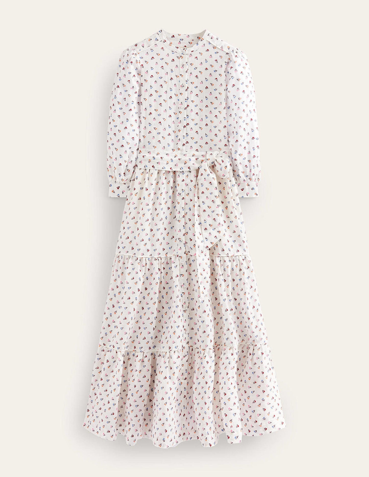 Remix Linen Maxi Dress-Ivory, Sweet Daisy