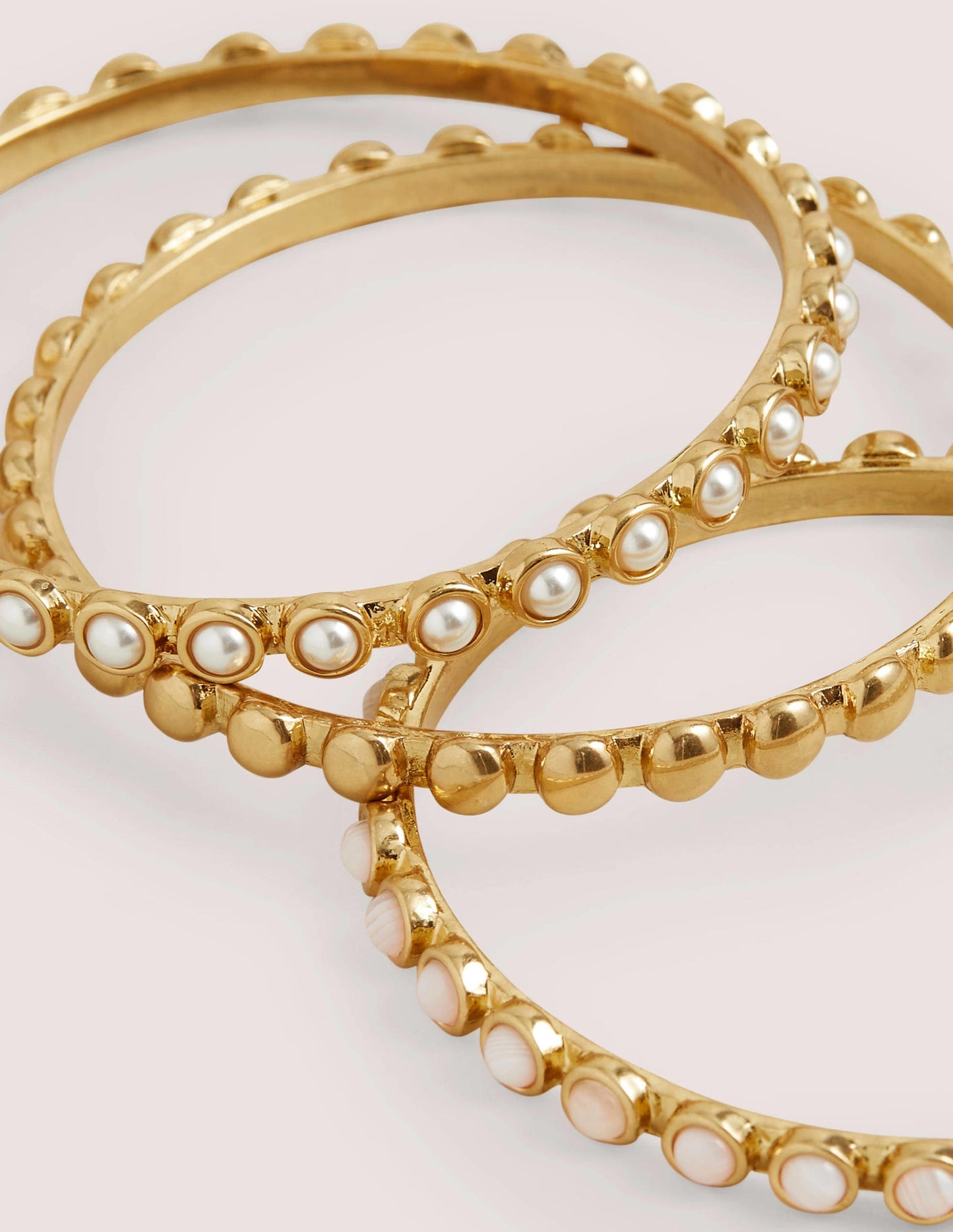 Mini Dome Disk Bangles-Neutral