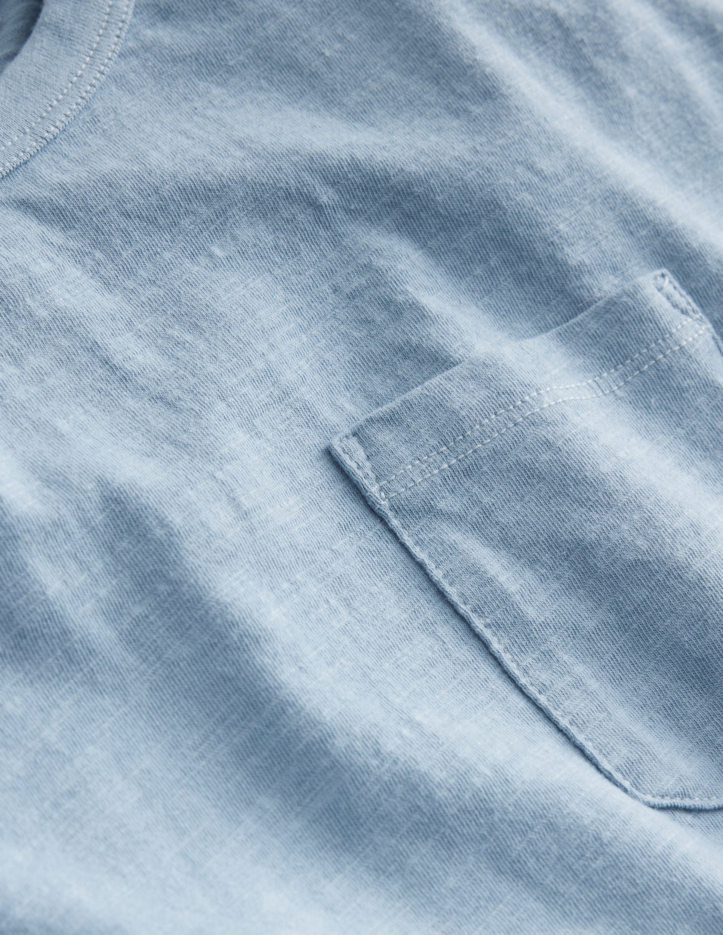 Layered Long-Sleeve T-Shirt-Pebble Blue