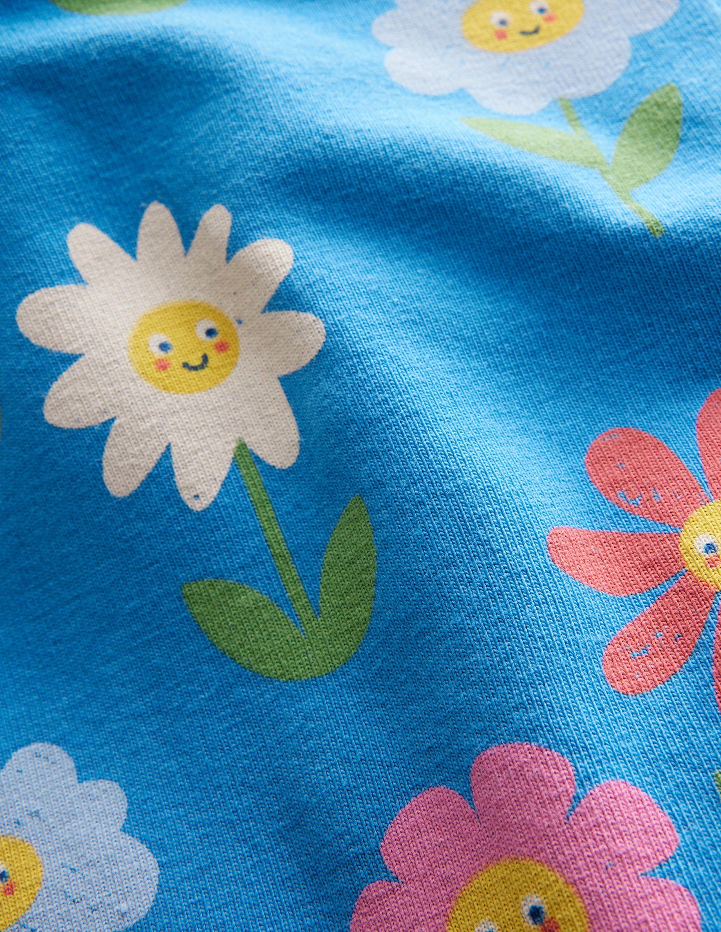 Fun Leggings-Penzance Blue Flowers