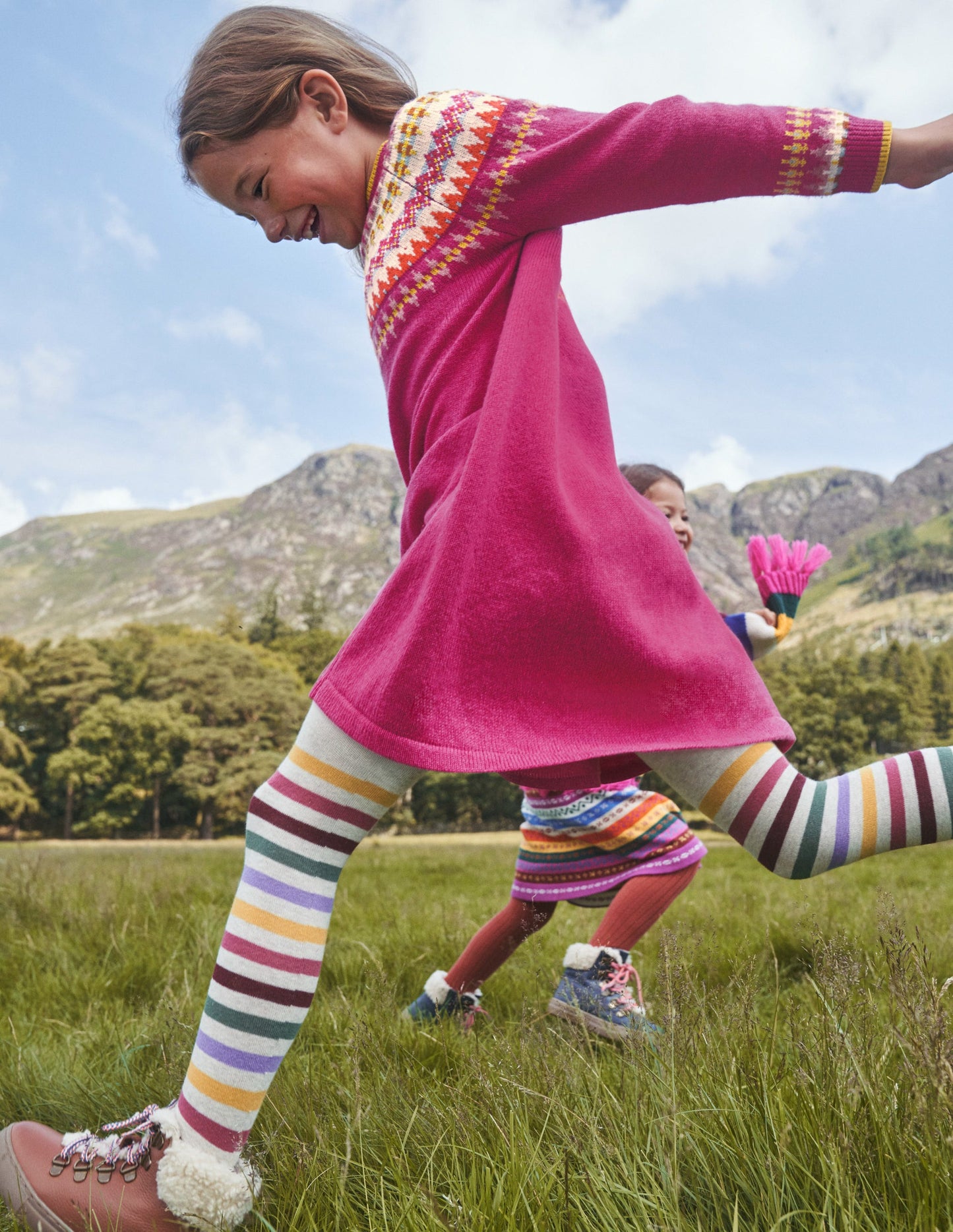 Patterned Tights-Multi Rainbow