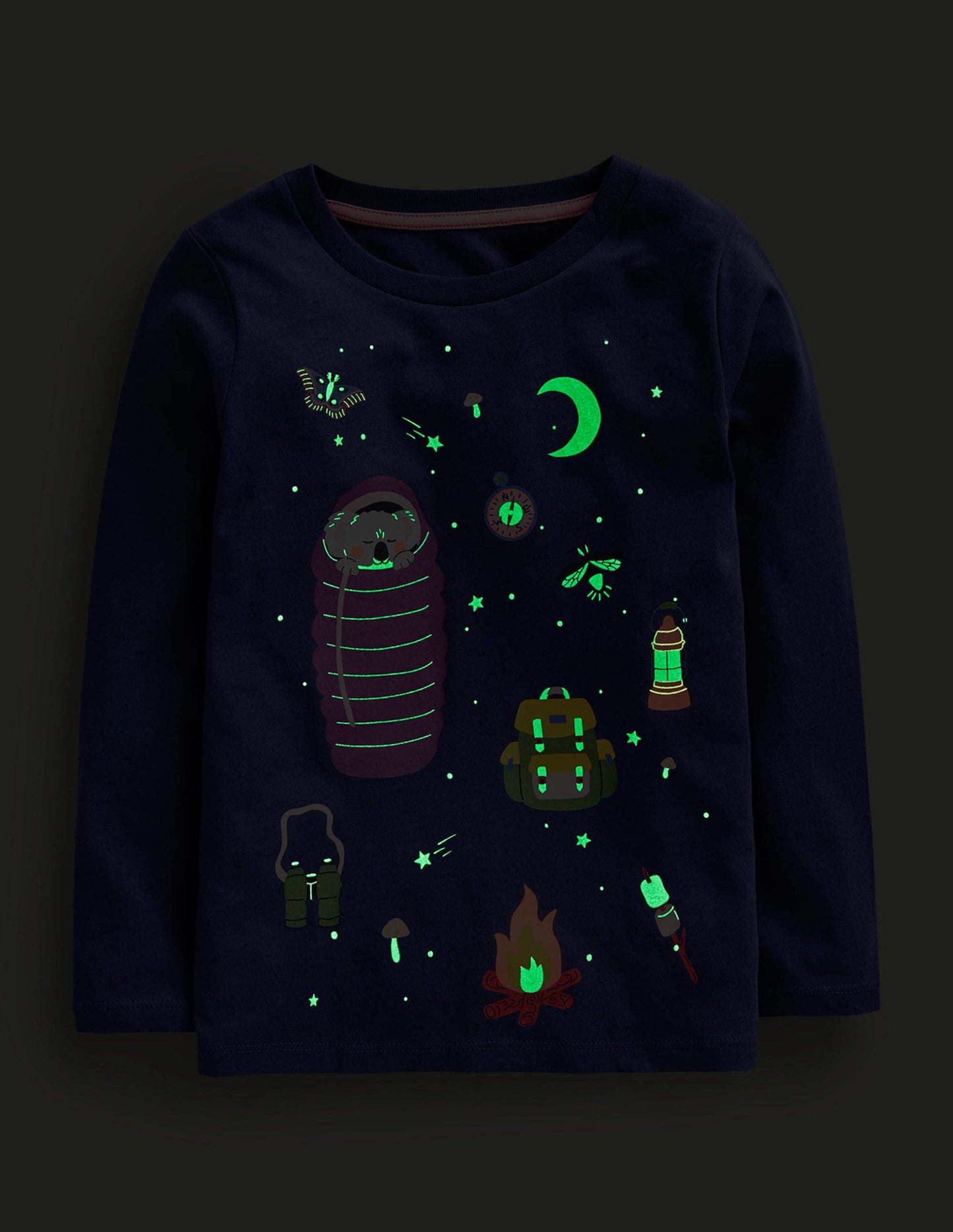 Metallic Logo T-shirt-College Navy Camping