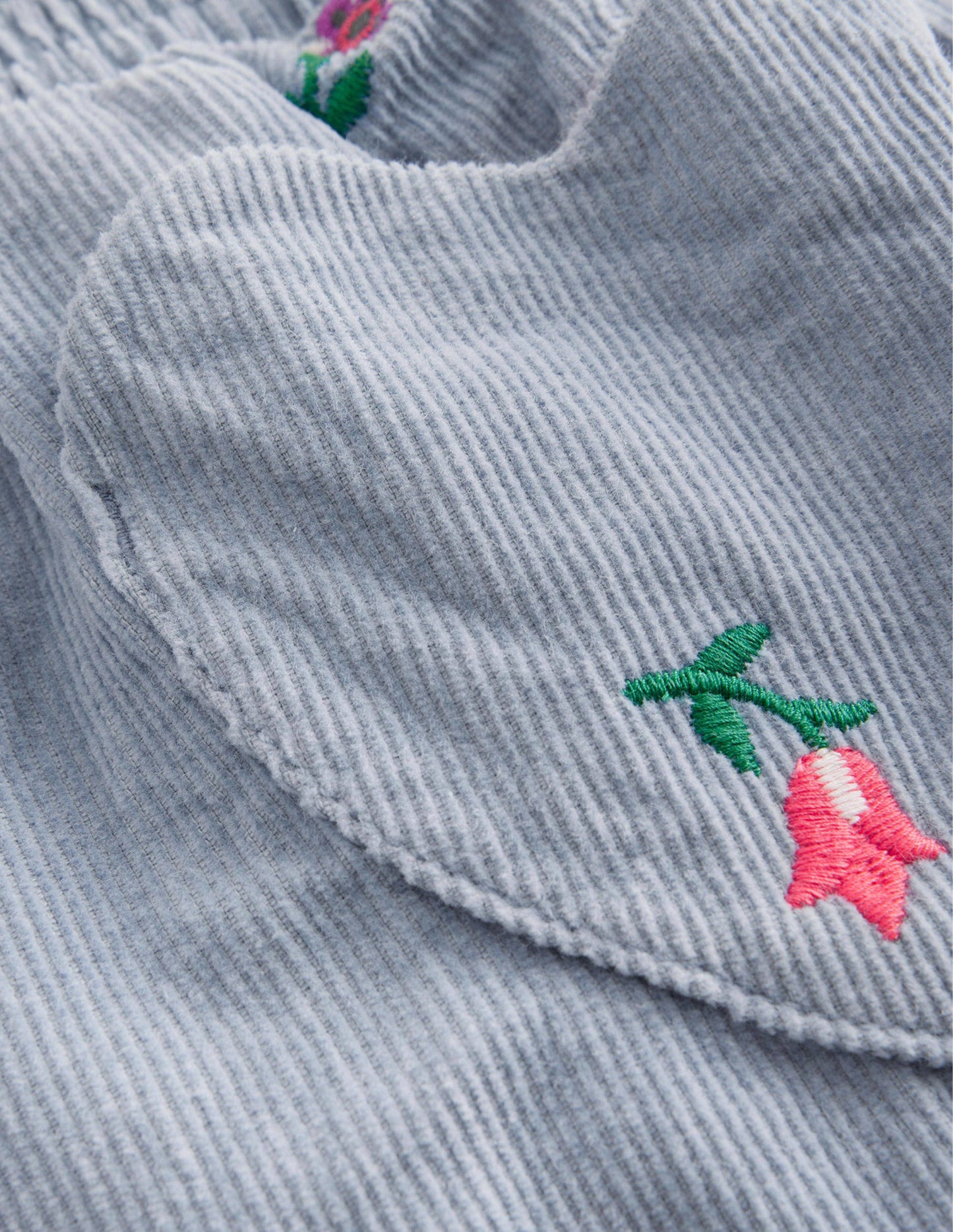 Lined Cord Pull-On Trousers-Pebble Blue