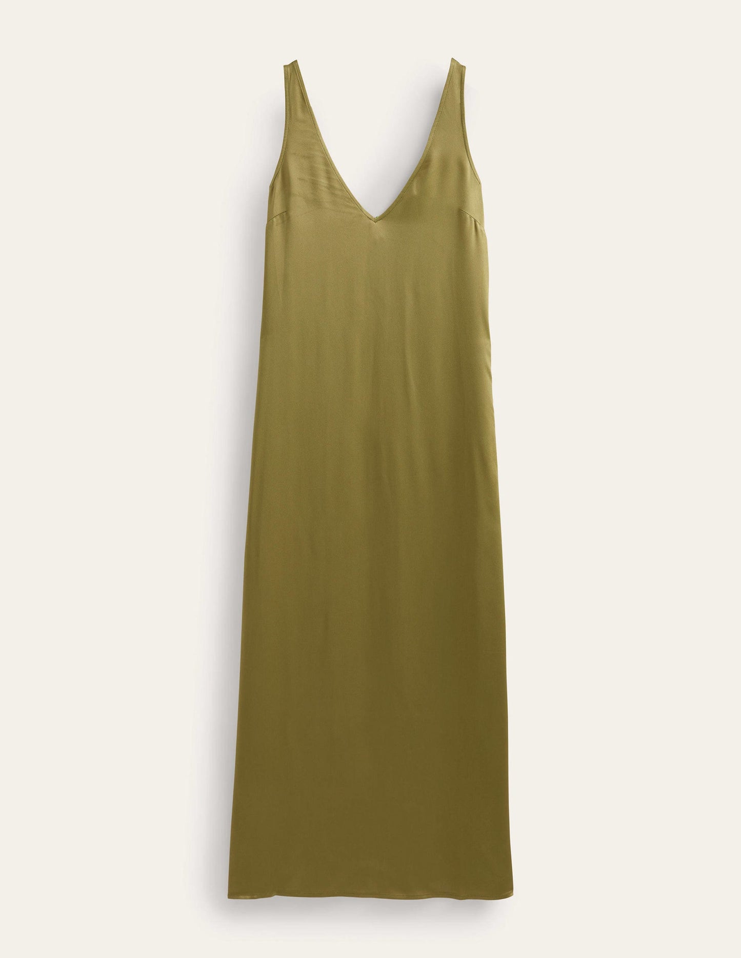 Satin Slip Maxi Dress-Capulet Olive