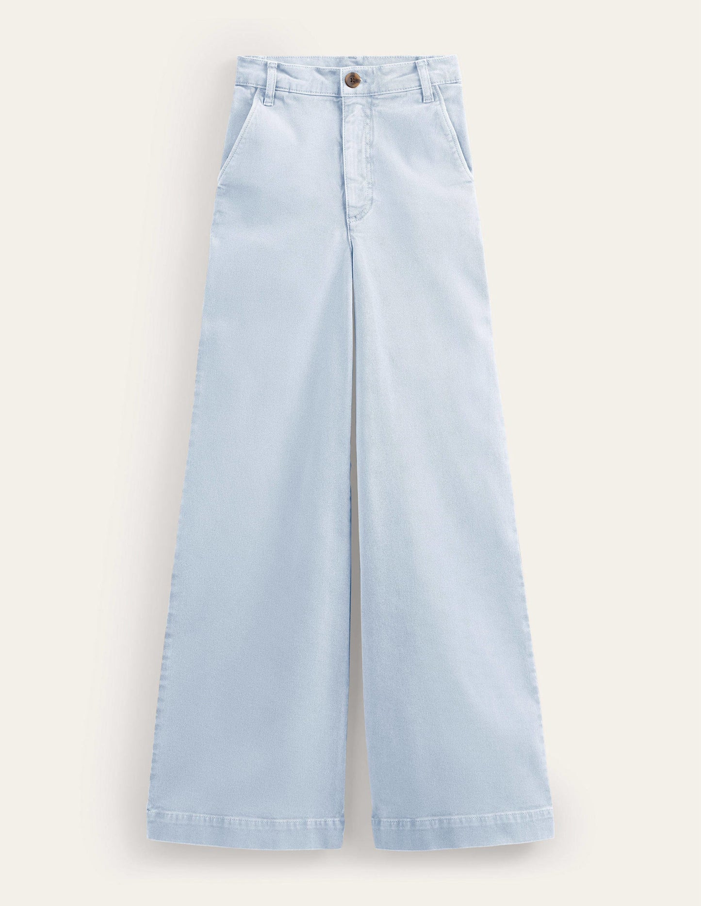 Casual Wide Leg Trousers-Xenon Blue