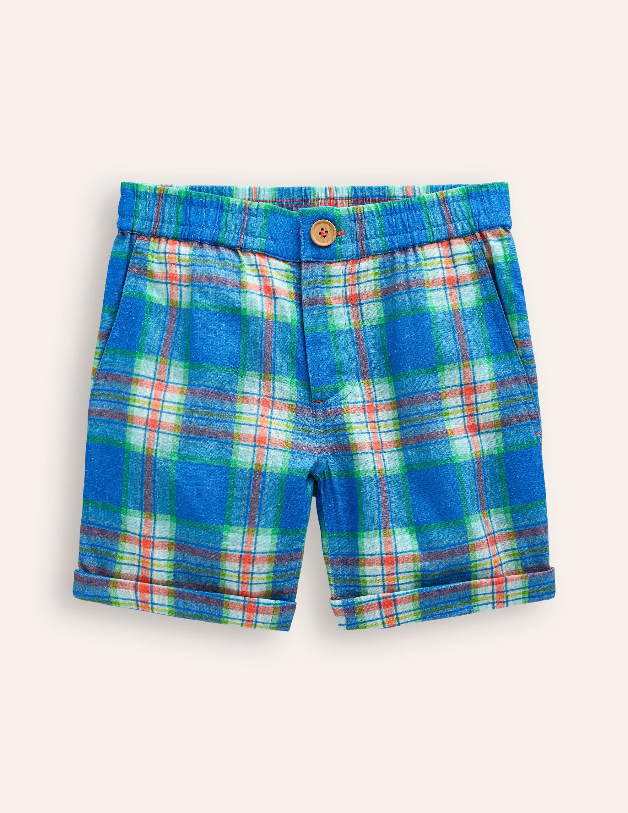 Black Roll-Up Draped Shorts main image 0