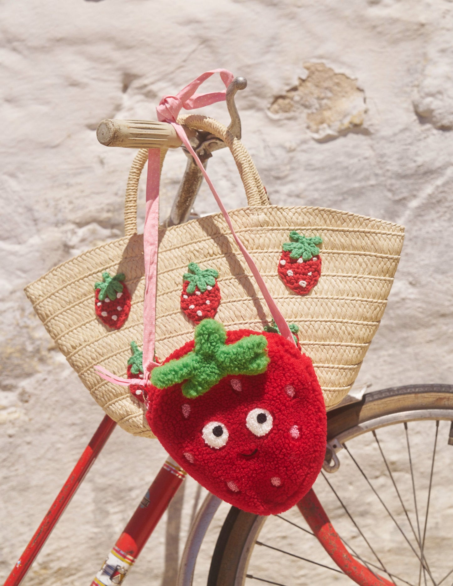 Novelty Crossbody Bag-Poppy Red Strawberry