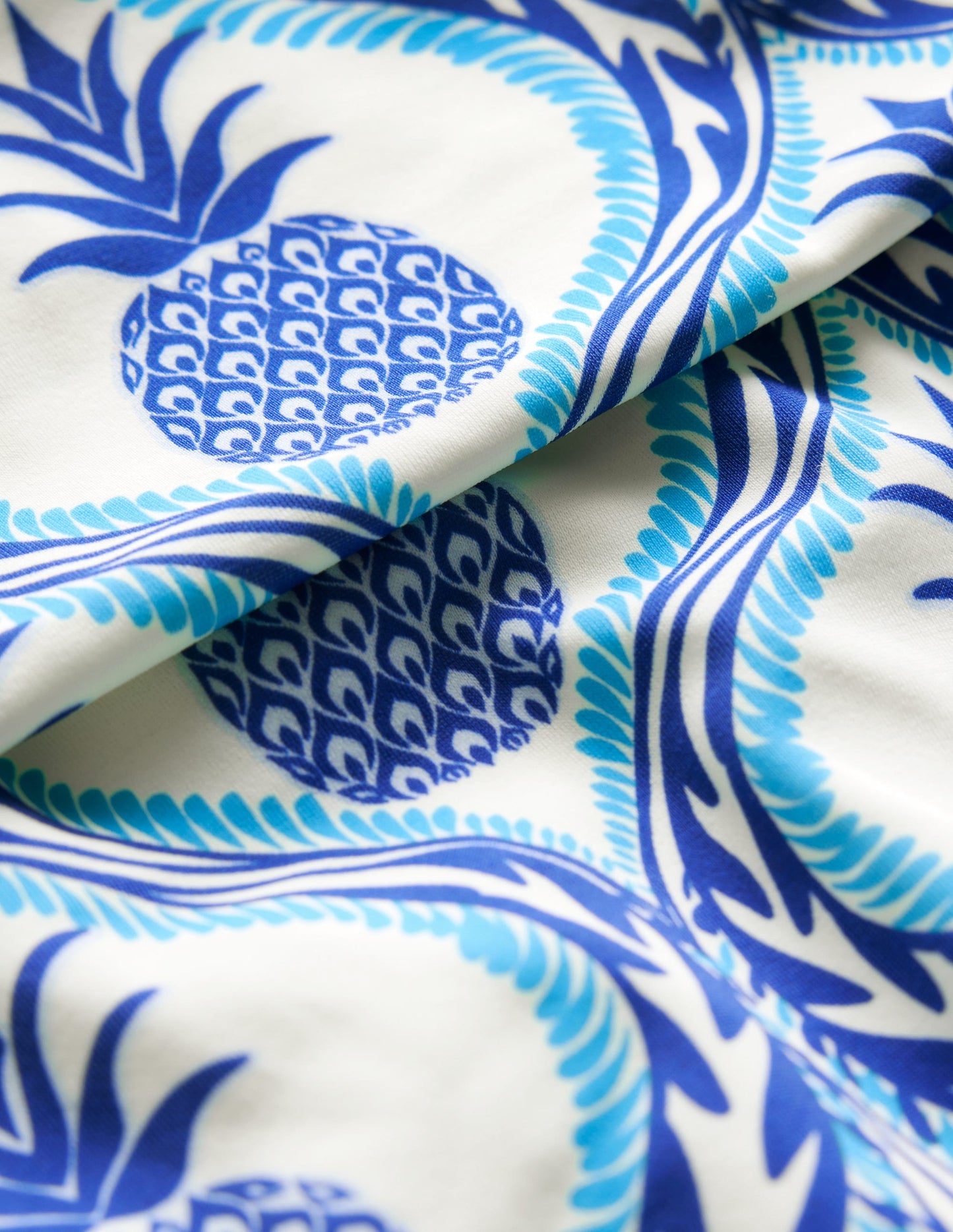 Classic Fold Bikini Bottoms-Surf The Web, Pineapple Wave