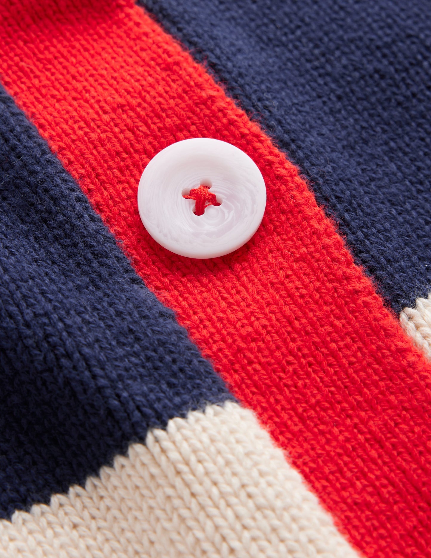 Hotch Potch Cotton Cardigan-Multi Stripe