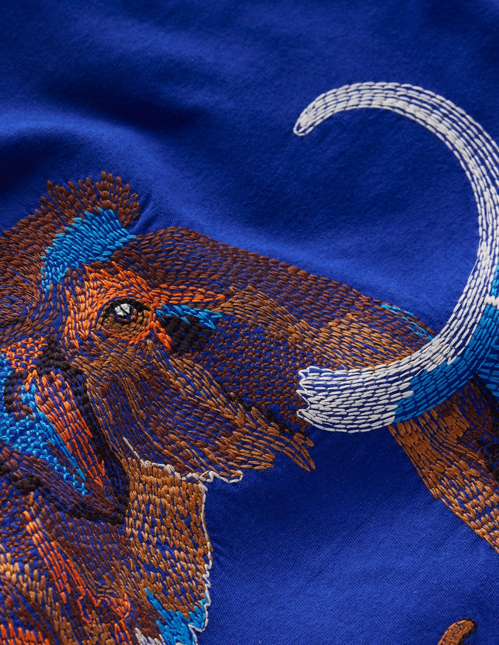 Superstitch Long Sleeve Top-Sapphire Blue Mammoth