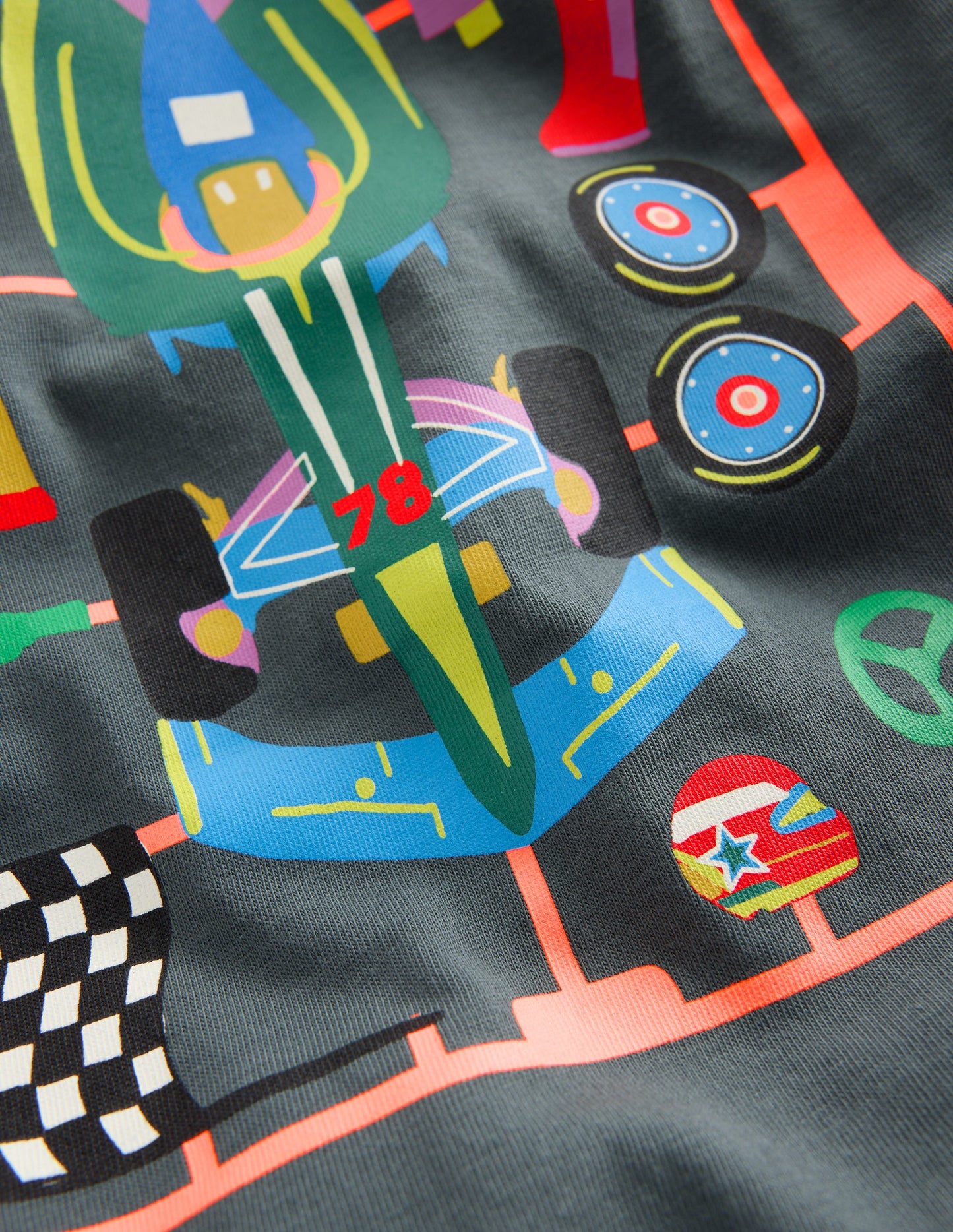 Front & Back Printed T-shirt-Smoke Kit Car