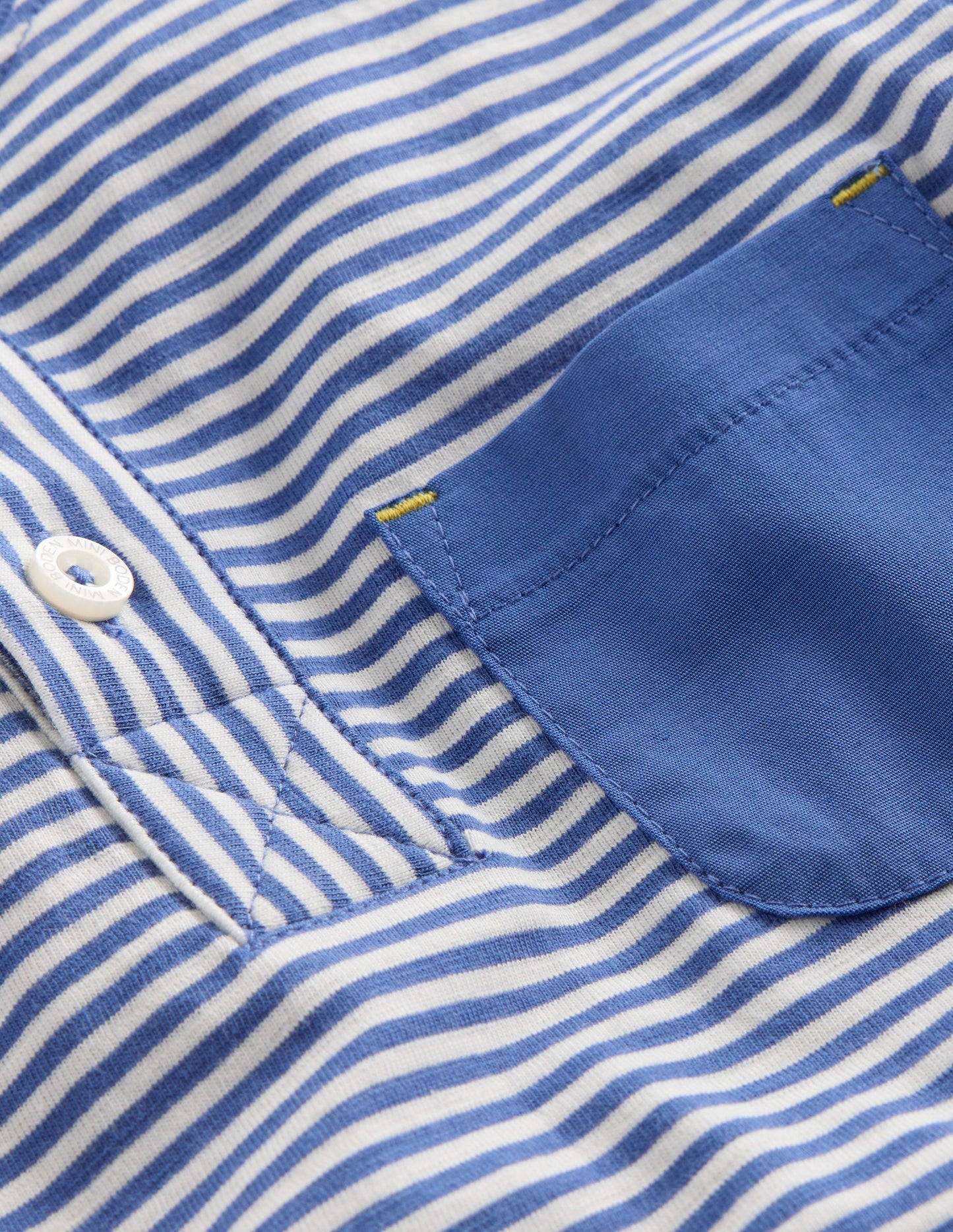 Everyday Henley T-shirt-Bluejay Stripe