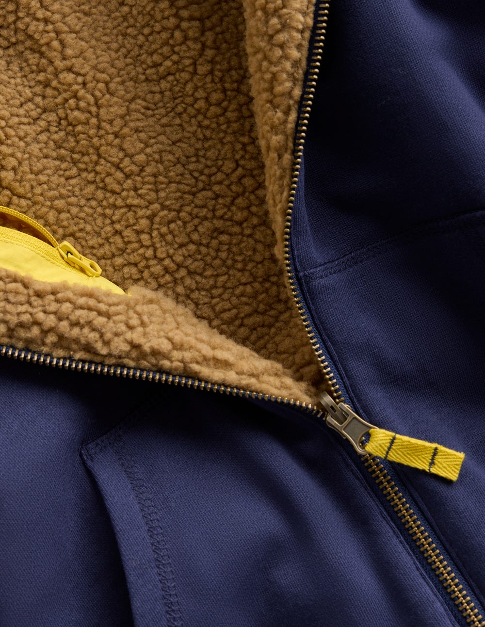 Reversible Borg Hoodie-College Navy