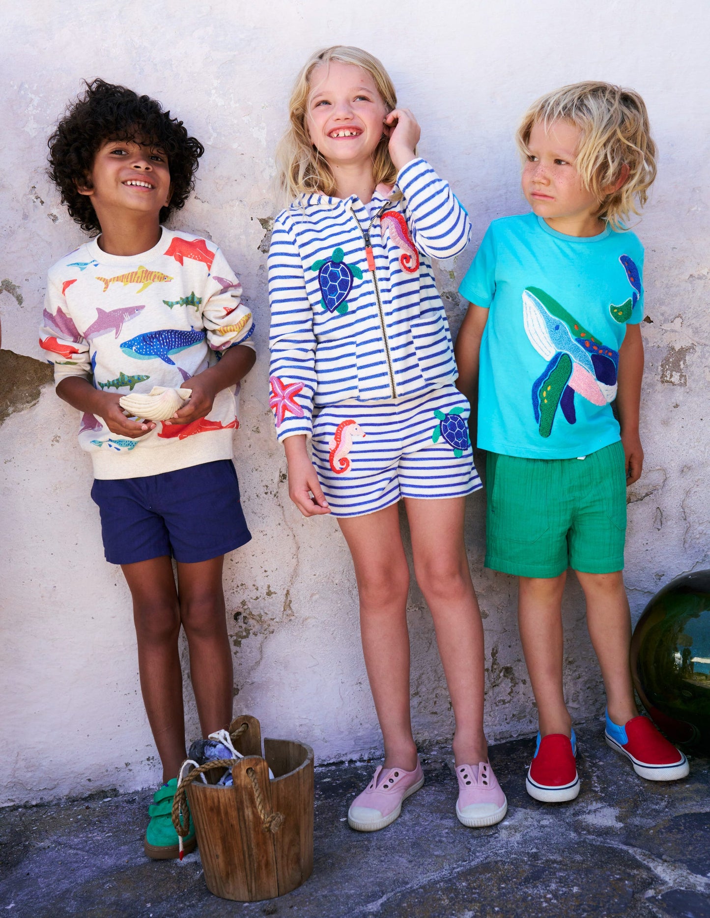 Printed Sweatshirt-Riso Shark