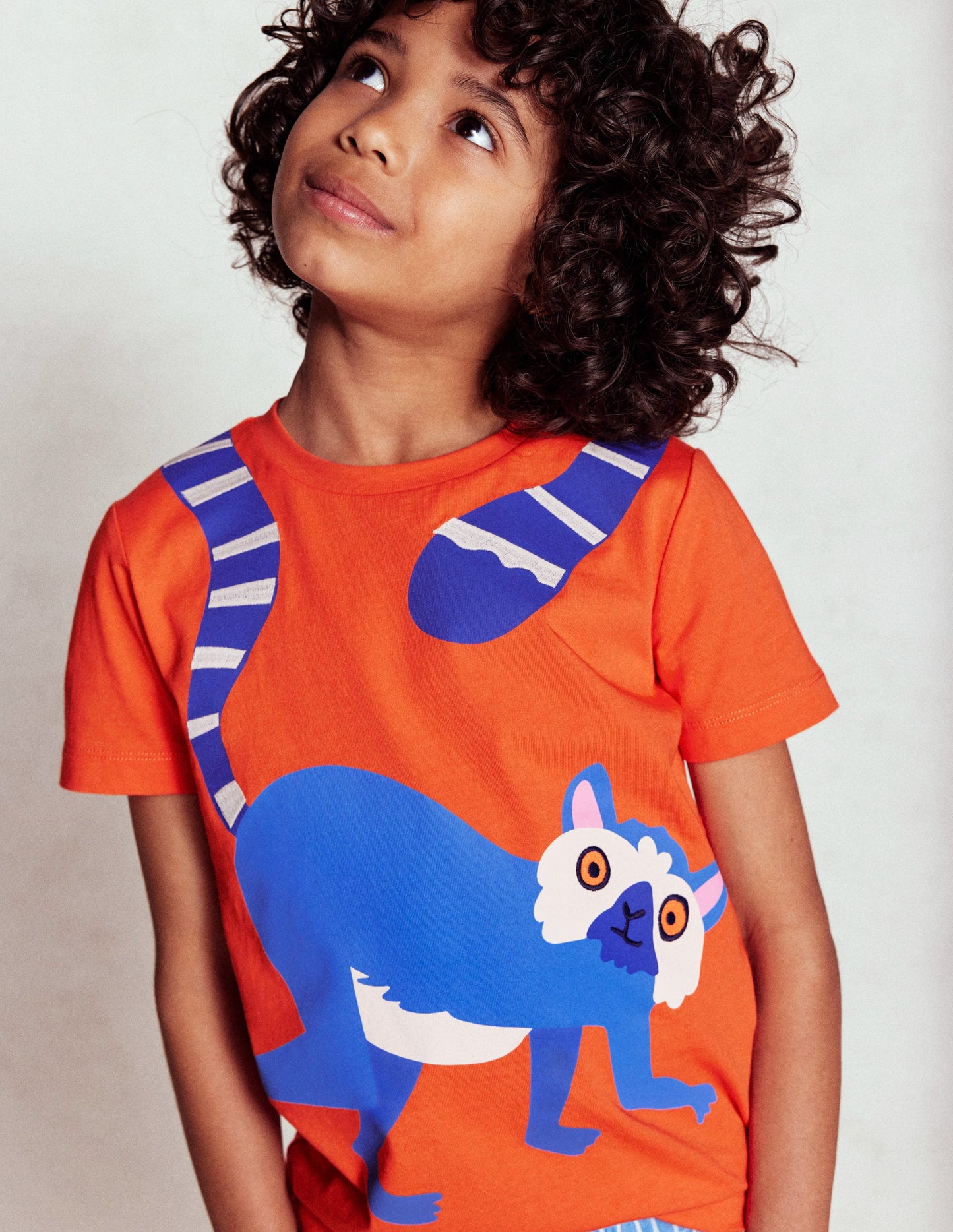 Fun Graphic T-shirt-Vermillion Orange Limur