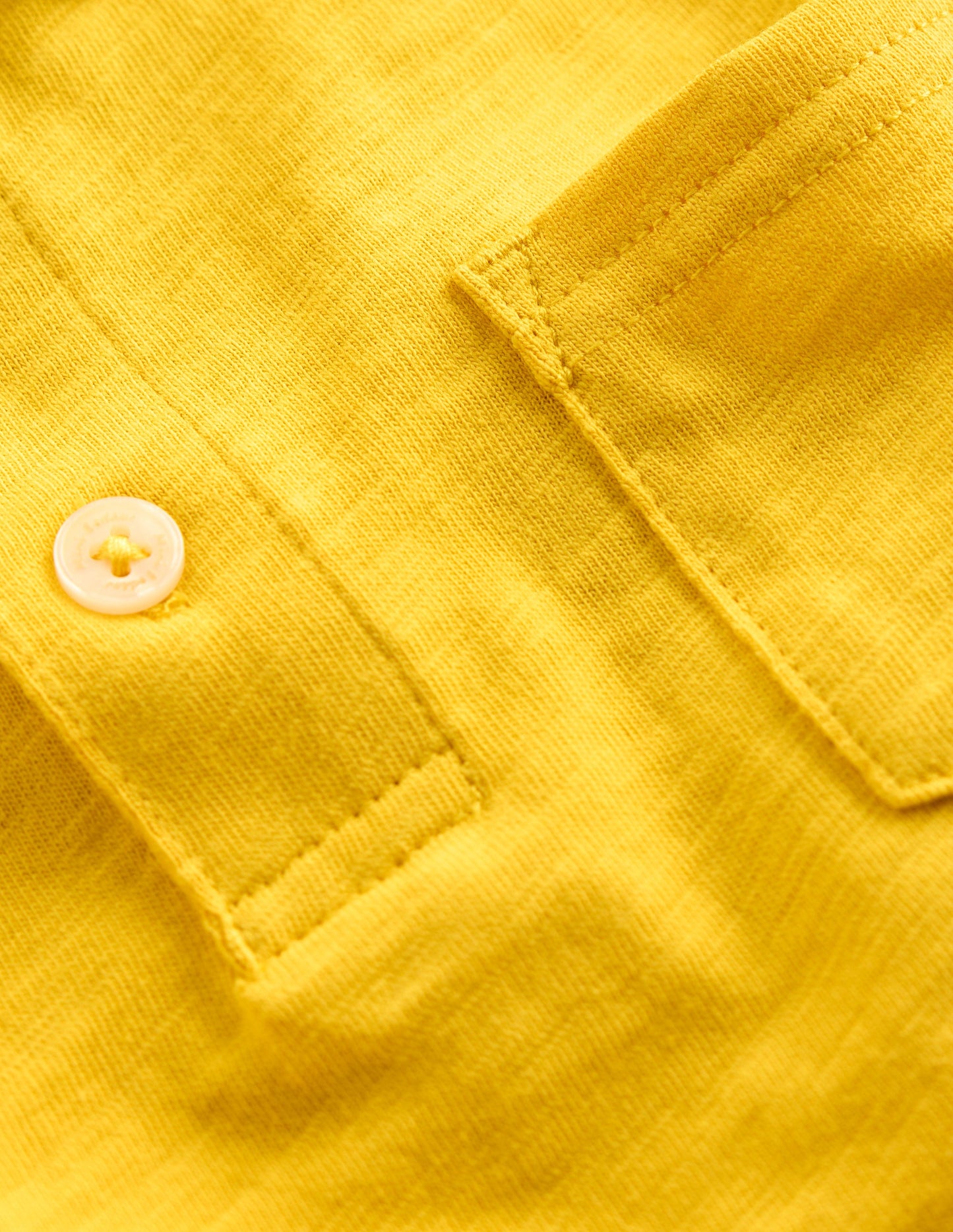 Slub Polo Shirt-Pineapple Yellow