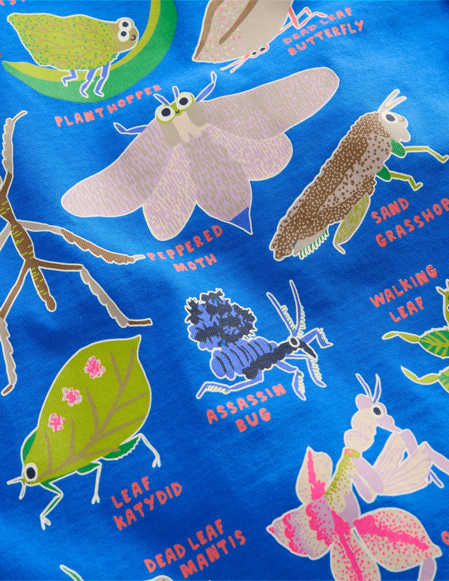 Glow-In-The-Dark T-shirt-Kingfisher Blue Bugs