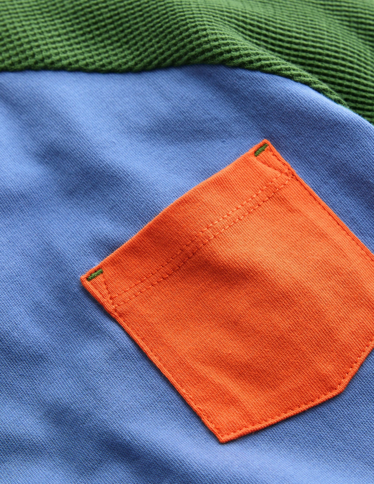 Waffle Mix Raglan-Riverside Colourblock