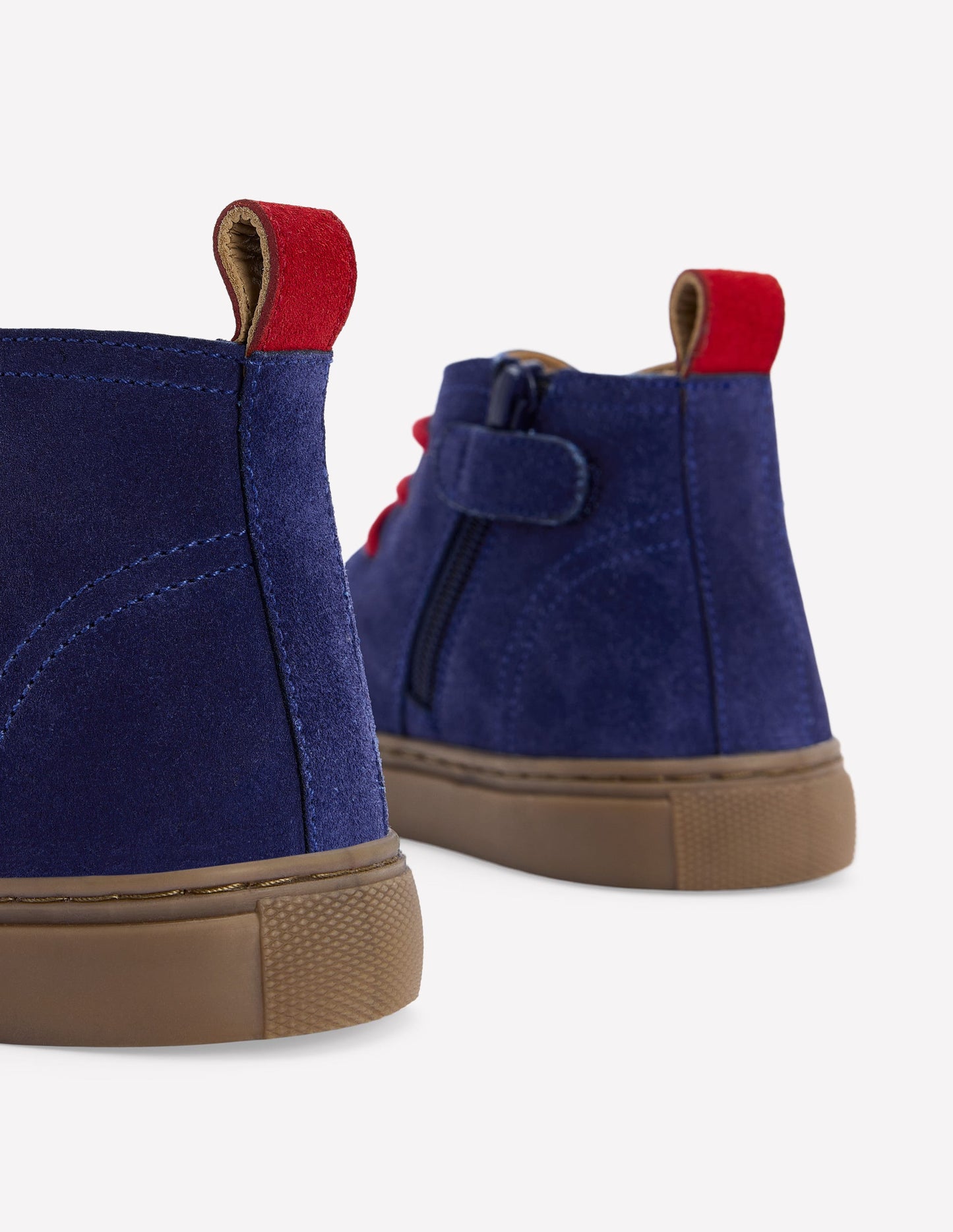 Lace up Desert Boots-College Navy