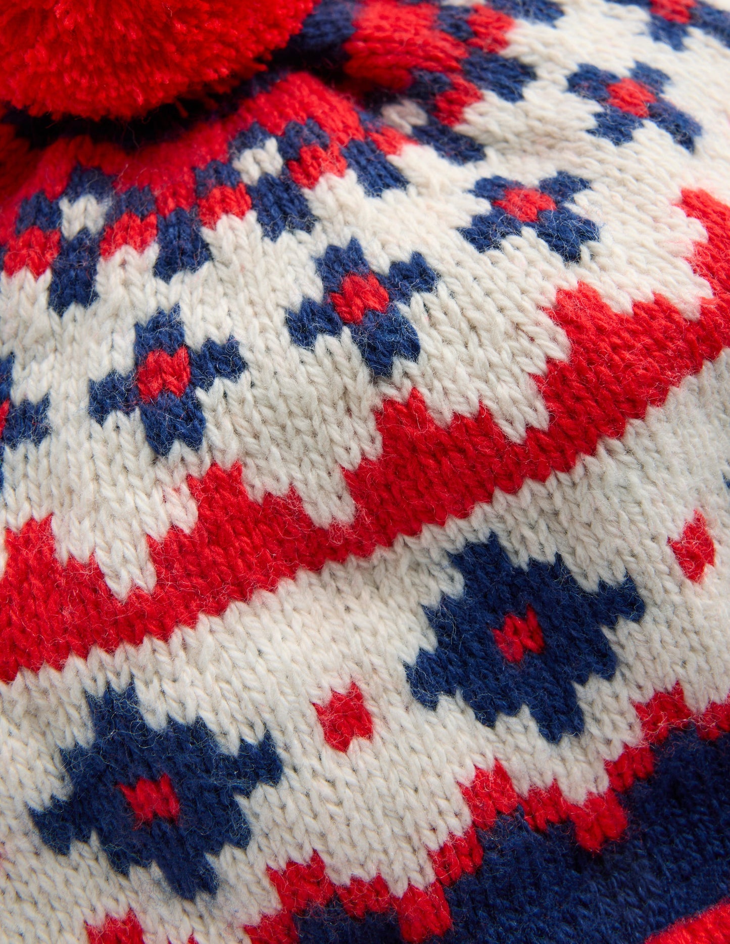 Fair Isle Beanie-College Navy Fair Isle