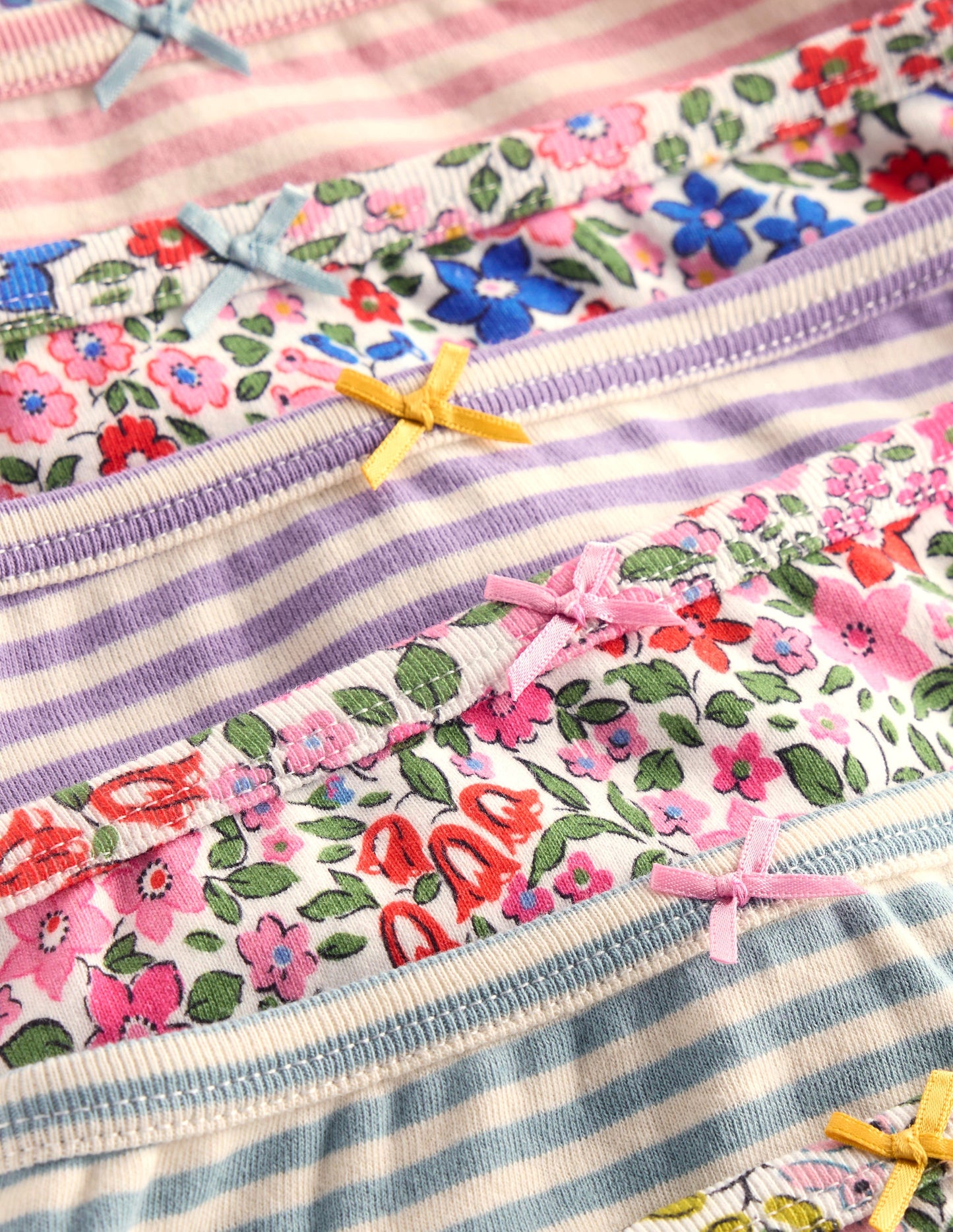 7-pack Pants-Multi Floral/Stripe