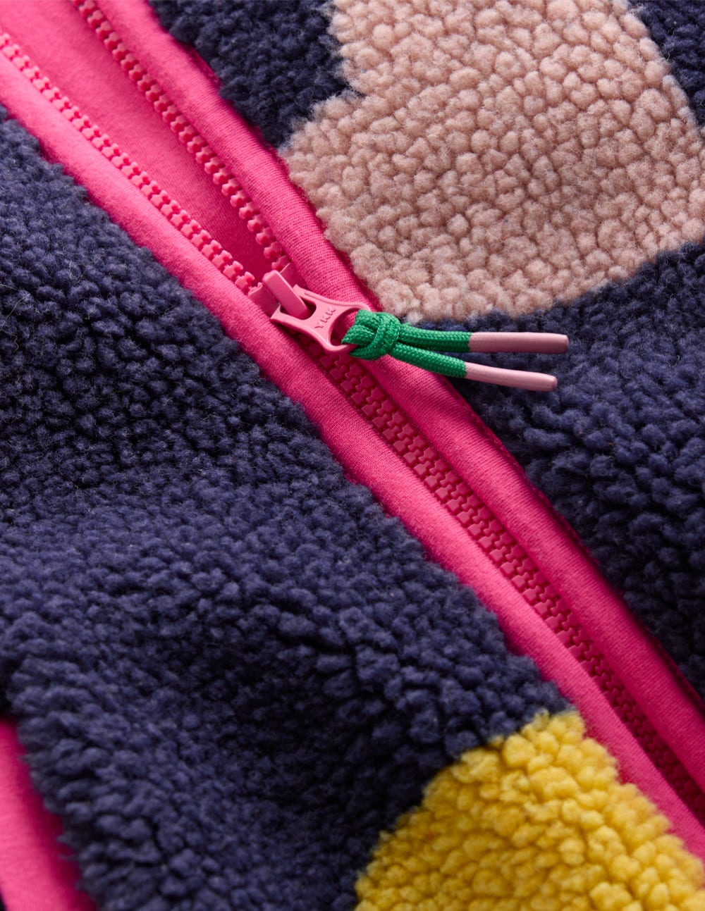 Eden Borg Zip-through Jacket-Starboard Blue Multi Hearts