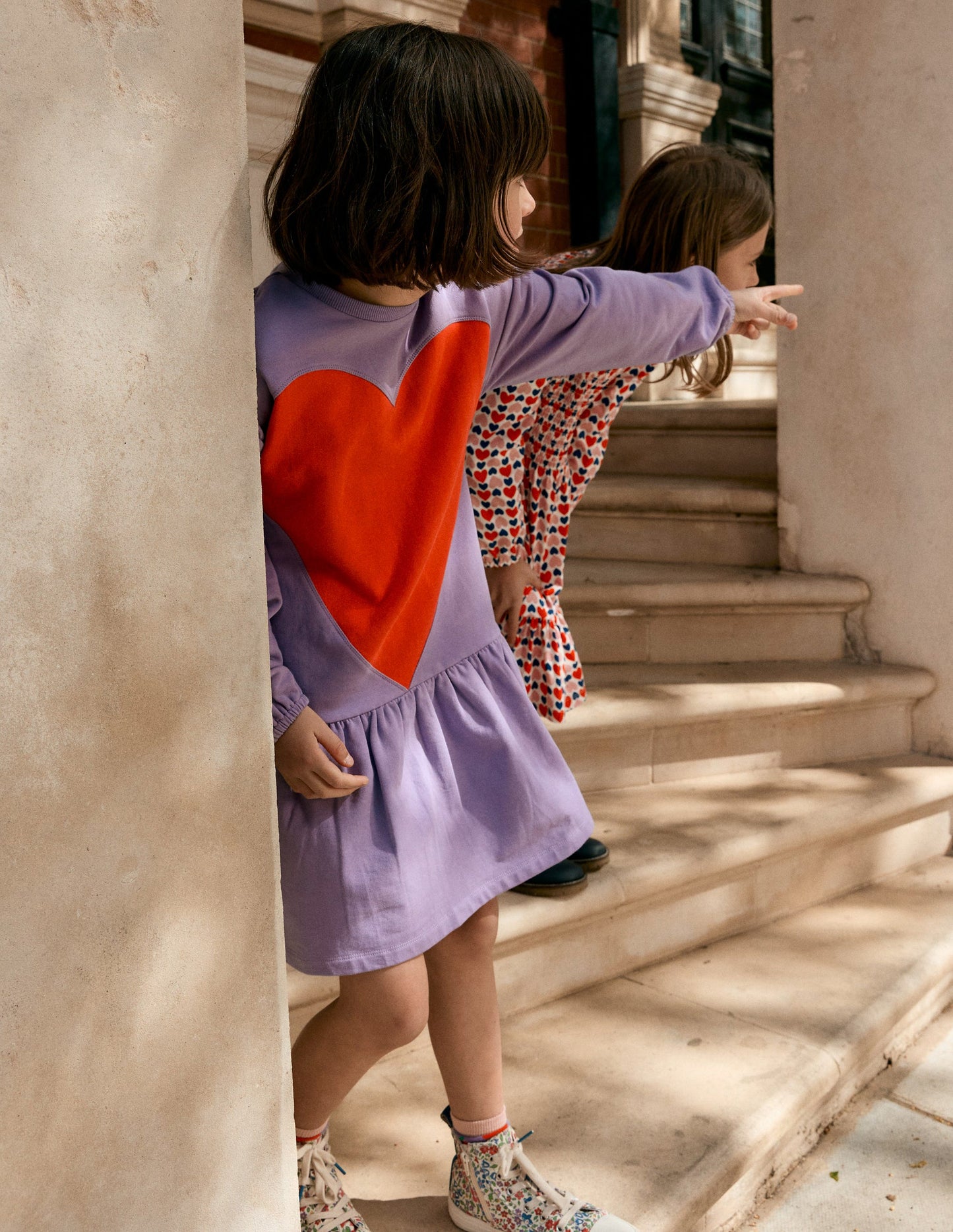 Logo Sweatshirt Dress-Aster Purple