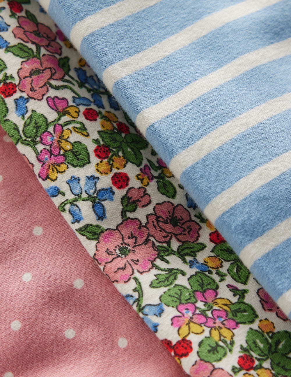 3-pack Leggings-Berry Floral Pack