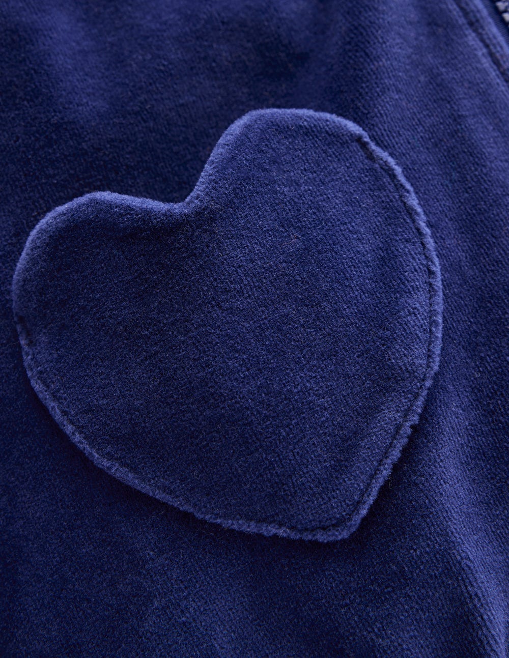Velour Hoodie-Starboard Blue