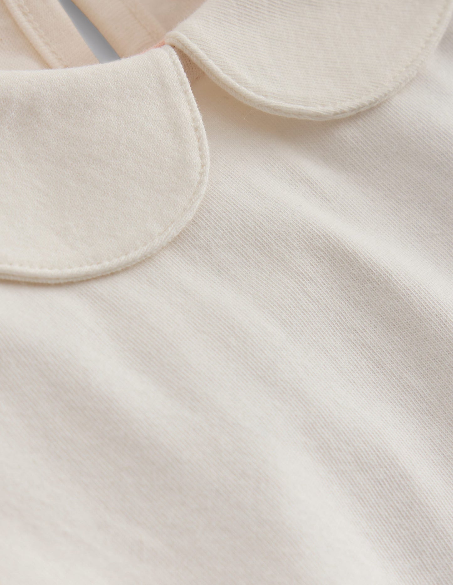 Collared Jersey Top-Soft Ivory