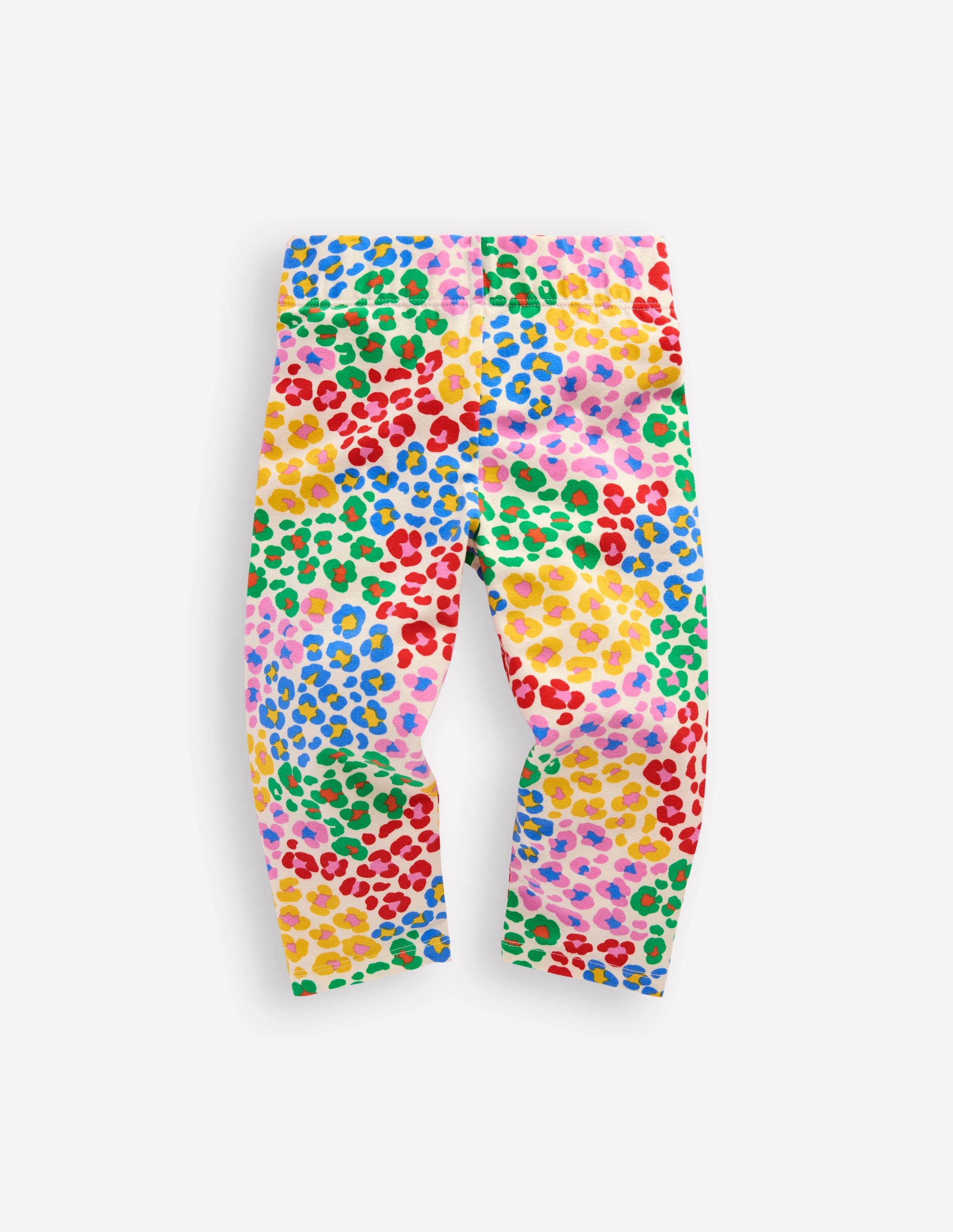 Fun Cropped Leggings-Multi Rainbow Leopard Boden AU