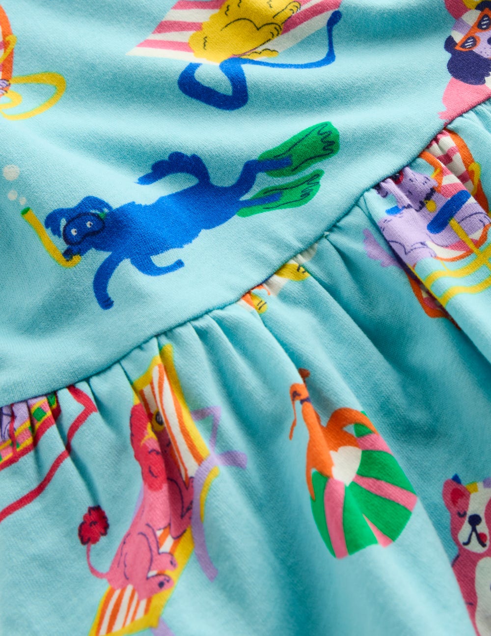 Posie Frill Sleeve Dress-Barbados Beach Poolside Pets