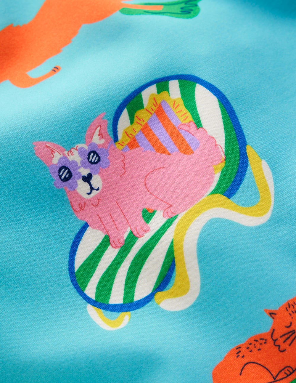 Pretty Cross-Back Swimsuit-Caribbean Blue Poolside Pets