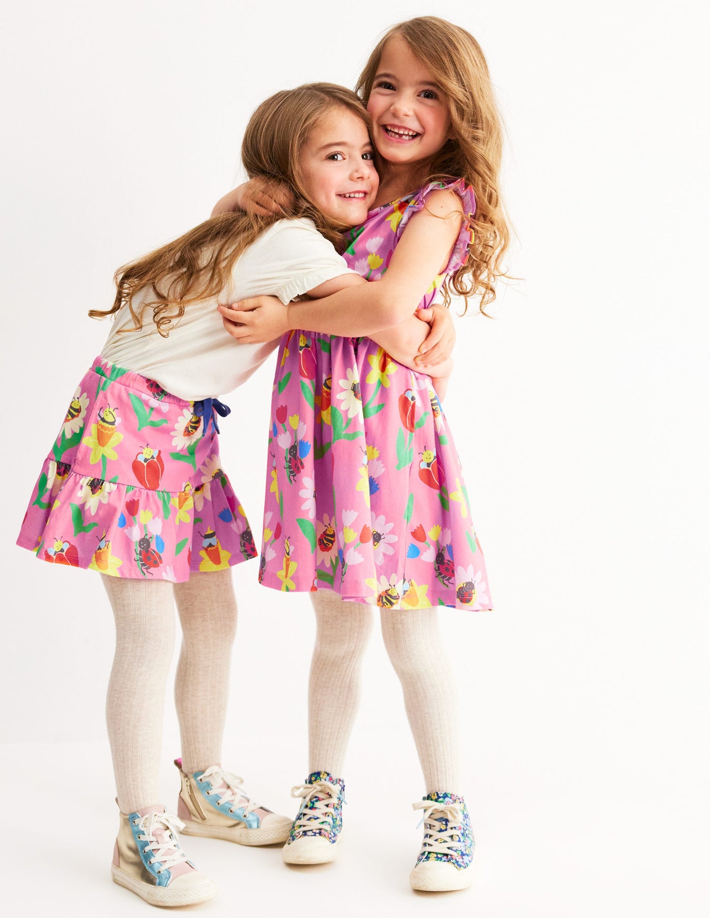 Posie Frill Sleeve Dress-Sugared Lilac Spring Garden