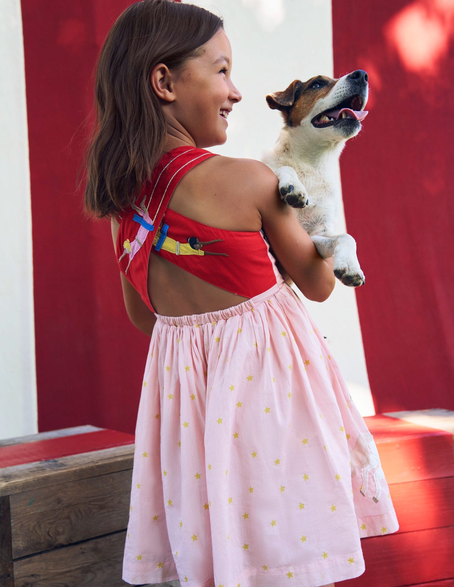 Zadie Applique Back Dress-Circus Acrobats