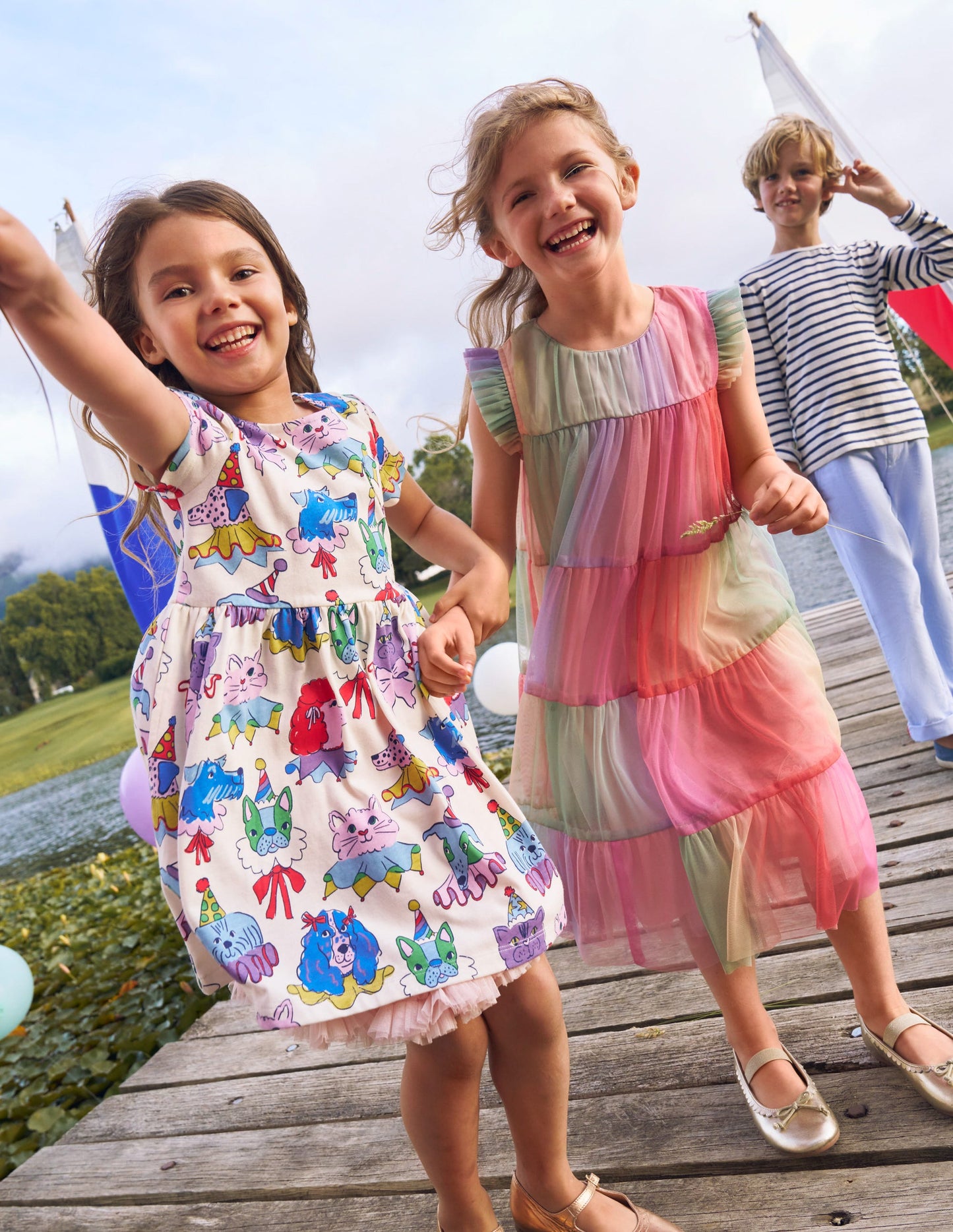 Heart Pocket Fun Jersey Dress-Soft Ivory Parade Pets