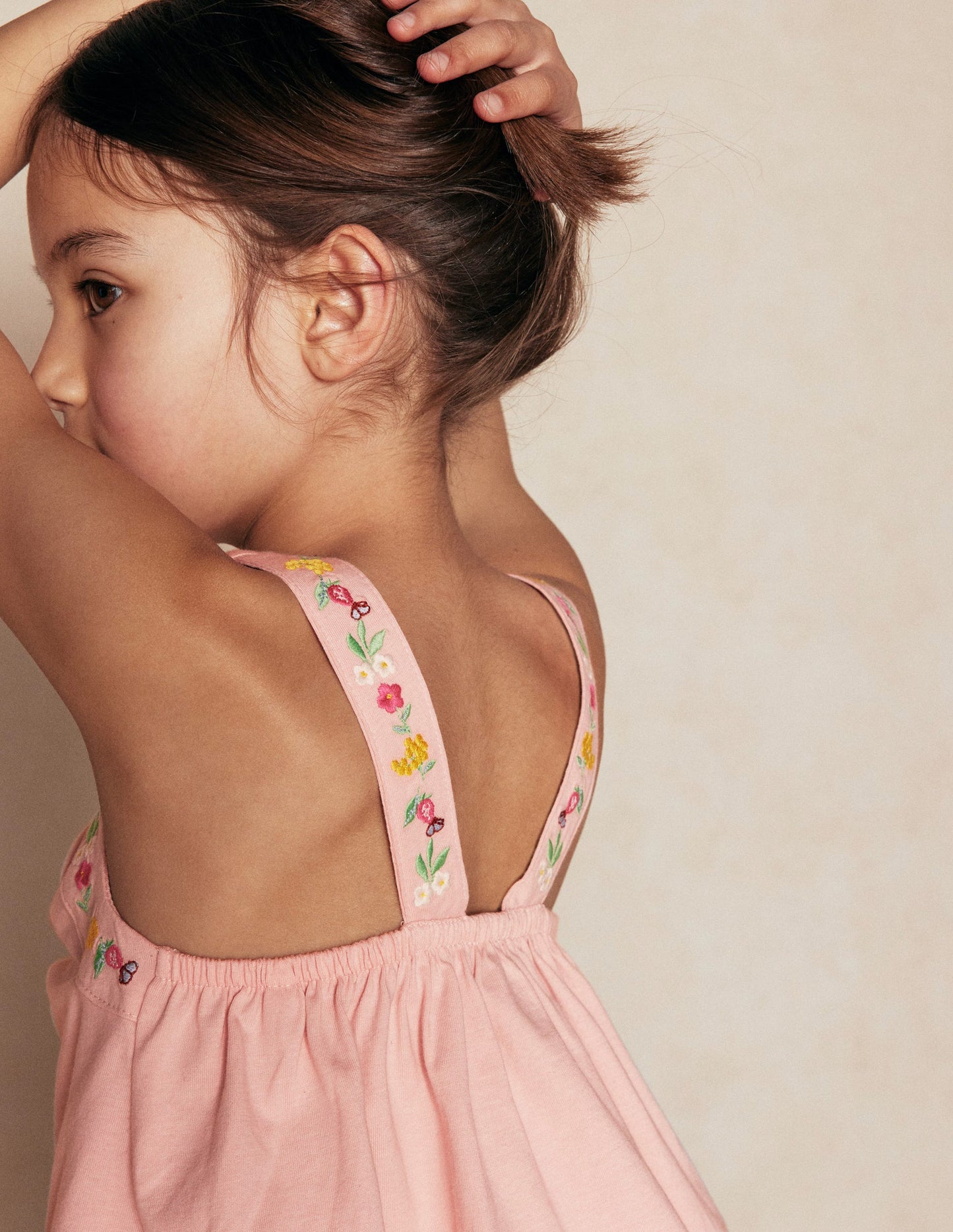 Embroidered Sleeveless Top-Chalk Pink