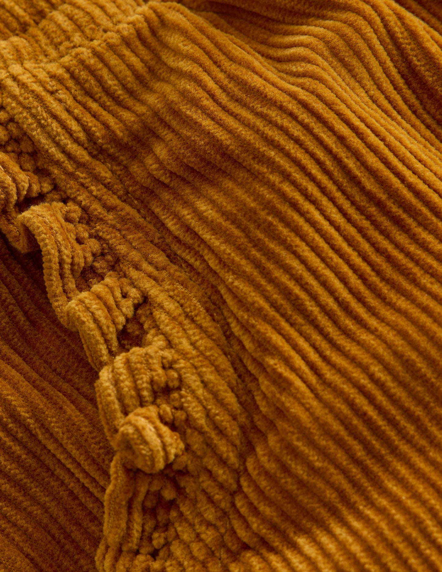 Relaxed Cord Trousers-Toffee Brown