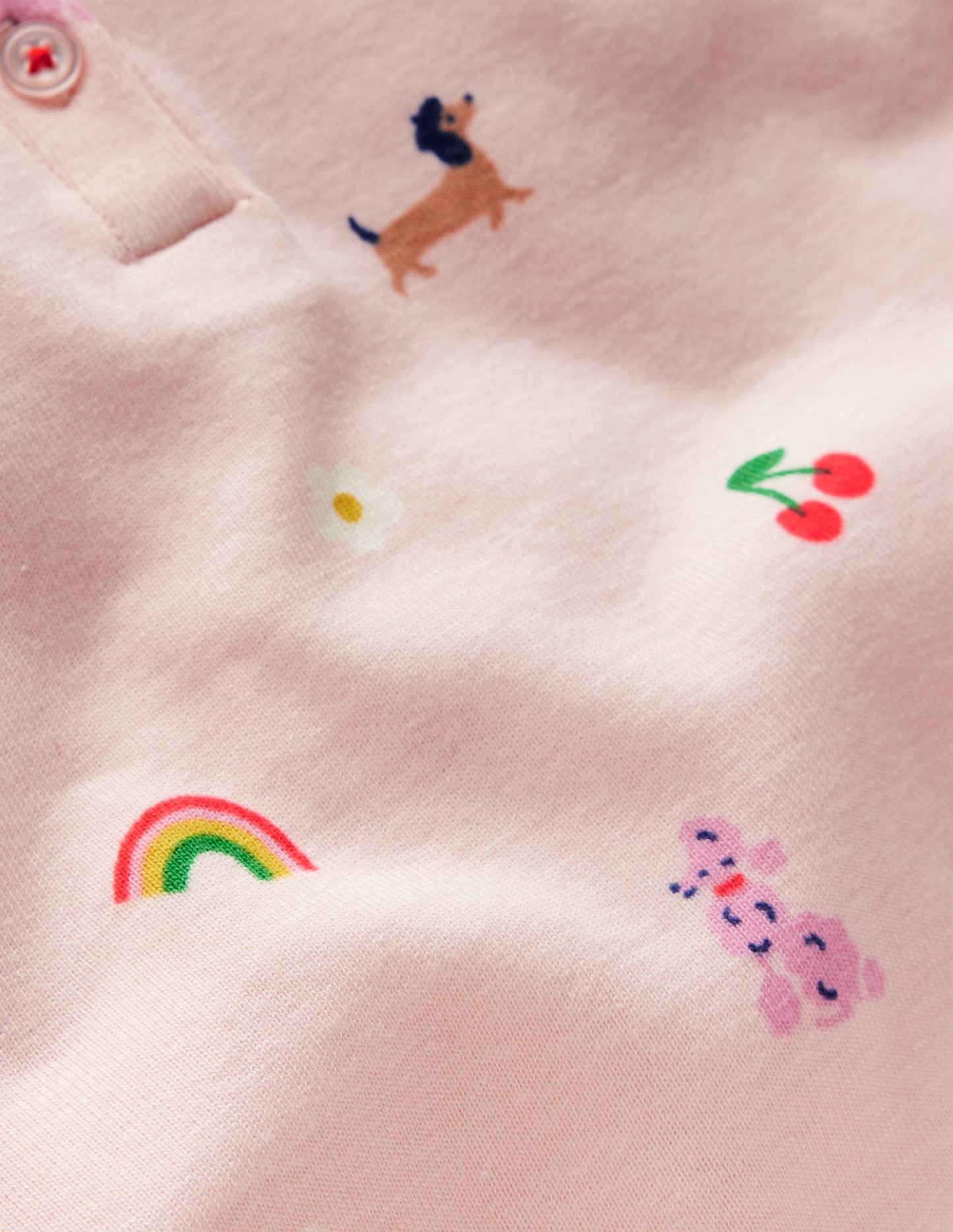 Snug Henley Pyjamas-Chalk Pink Parisien