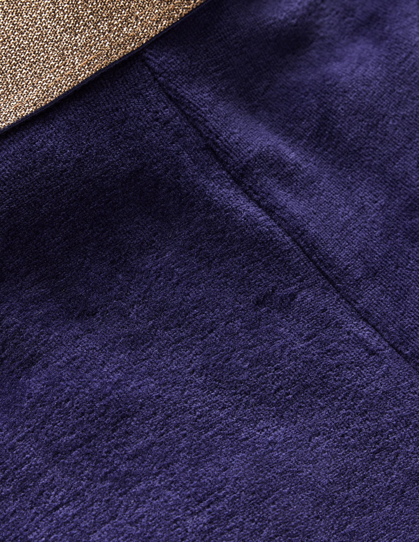 Velvet Flared Leggings-College Navy