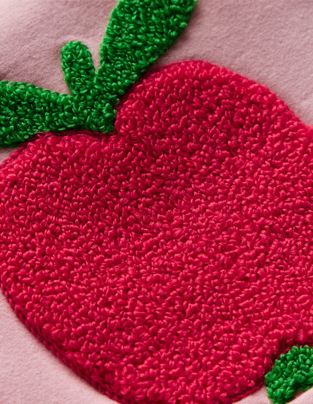 Appliqué Jersey Play Set-Vintage Pink Small Apples