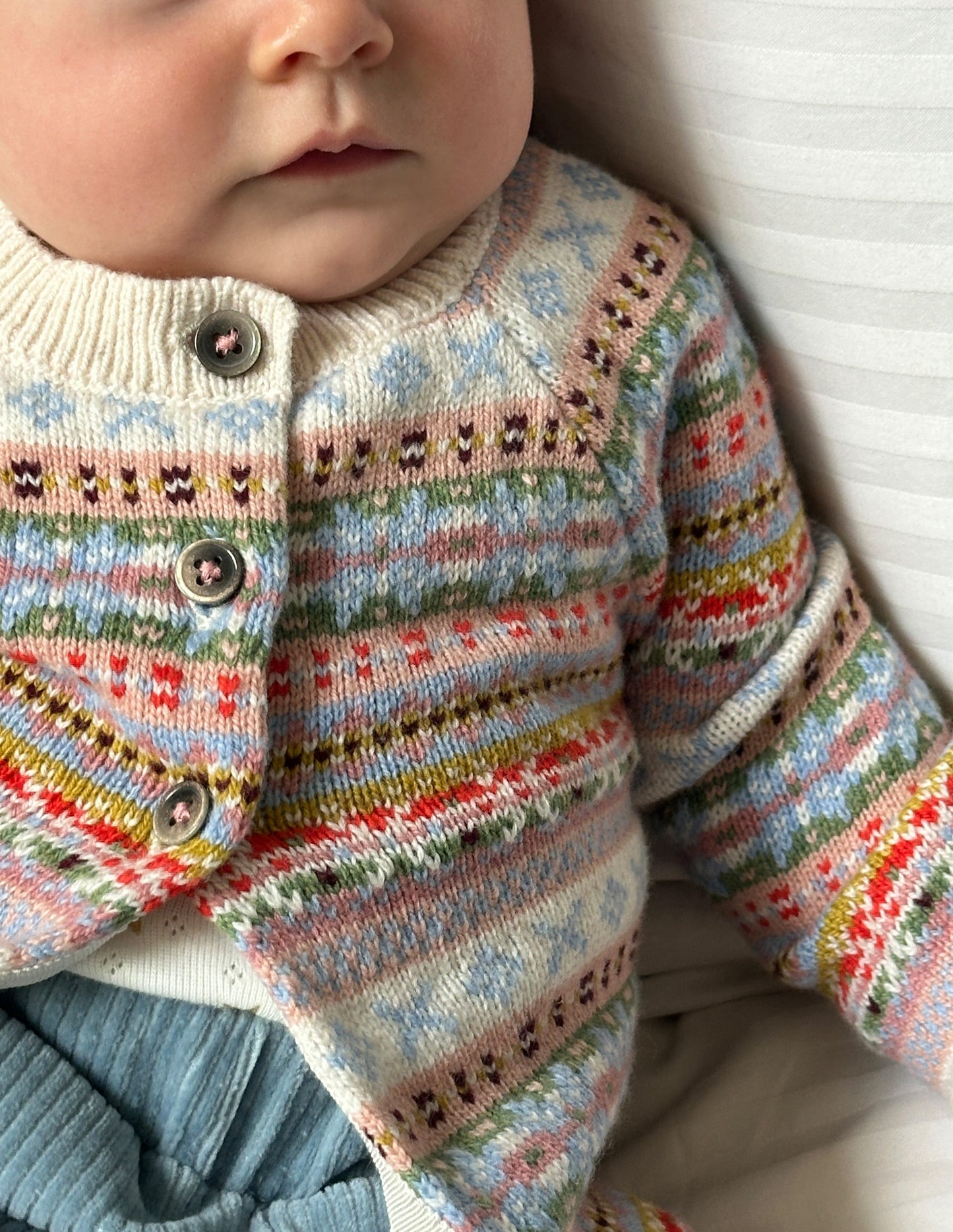 Fair Isle Cardigan-Soft Multi