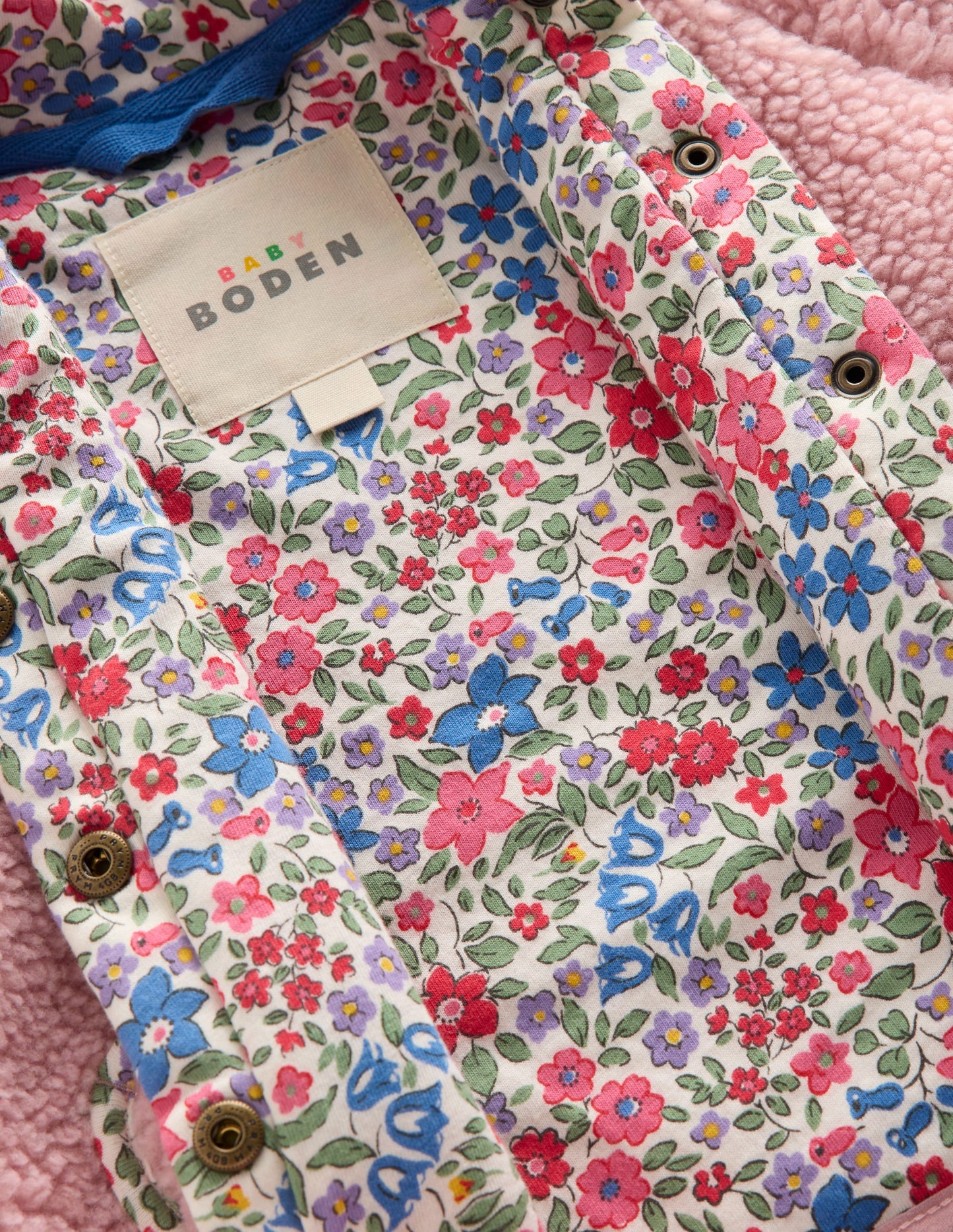 Girls Novelty Cosy Borg Jacket-Pink