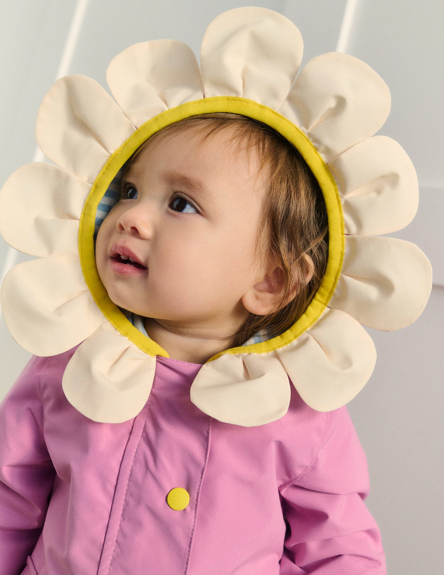 Girls Novelty Fisherman Coat-Vintage Mauve