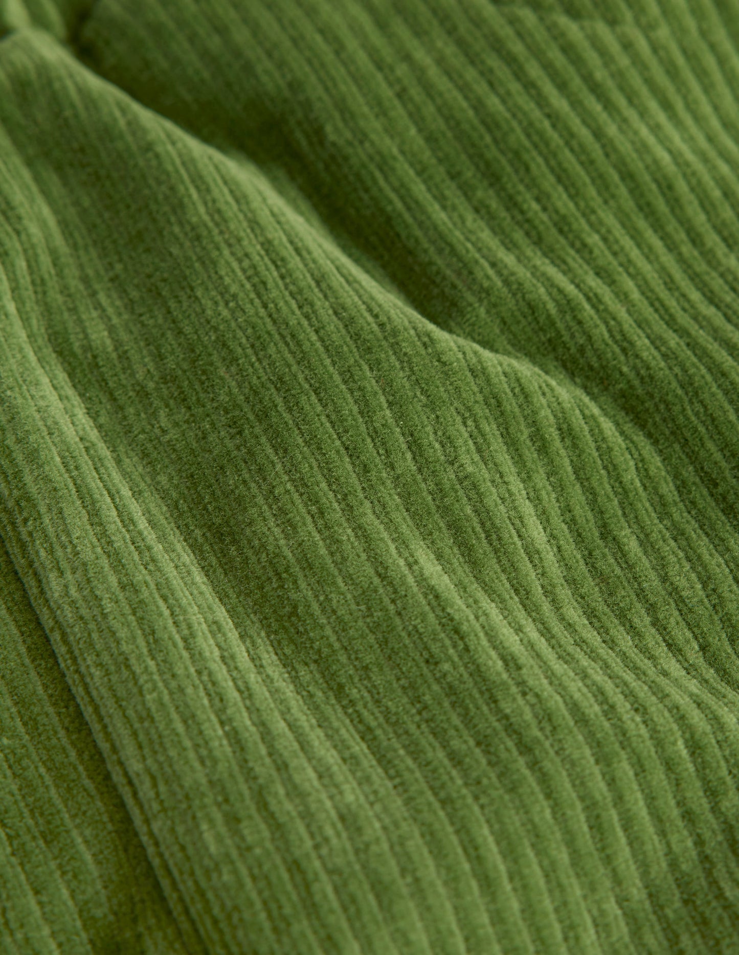 Jersey Cord Trousers-Broccoli Green