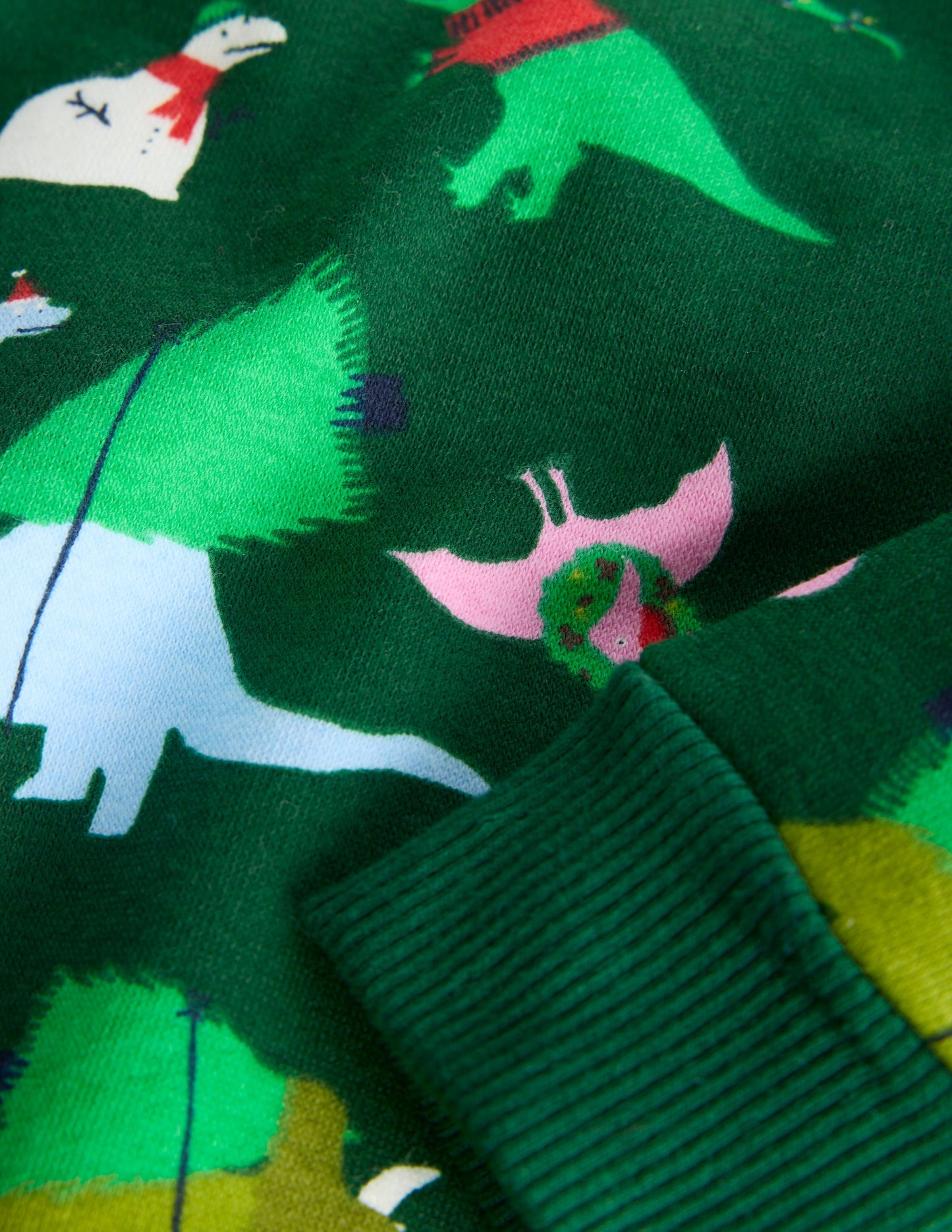 Printed Sweatshirt-Green Dinos