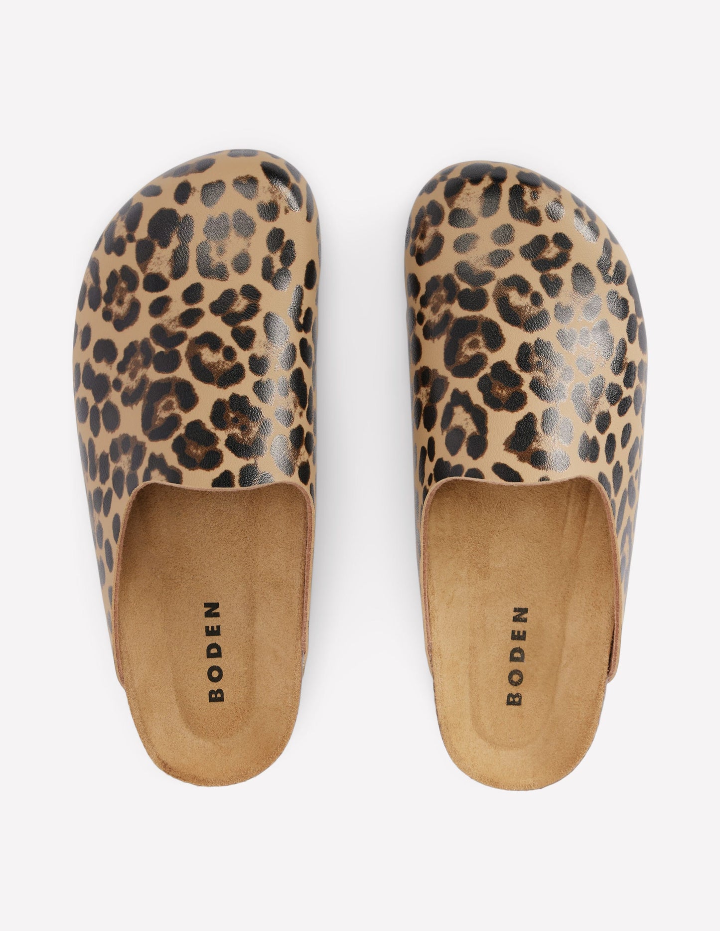 Lyla Colour Block Clogs-Leopard
