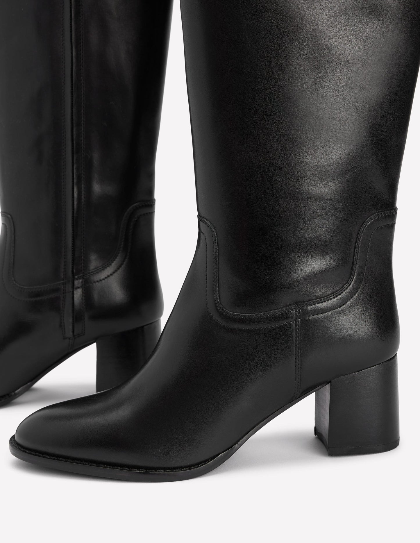Skye Smart Knee Boots-Black