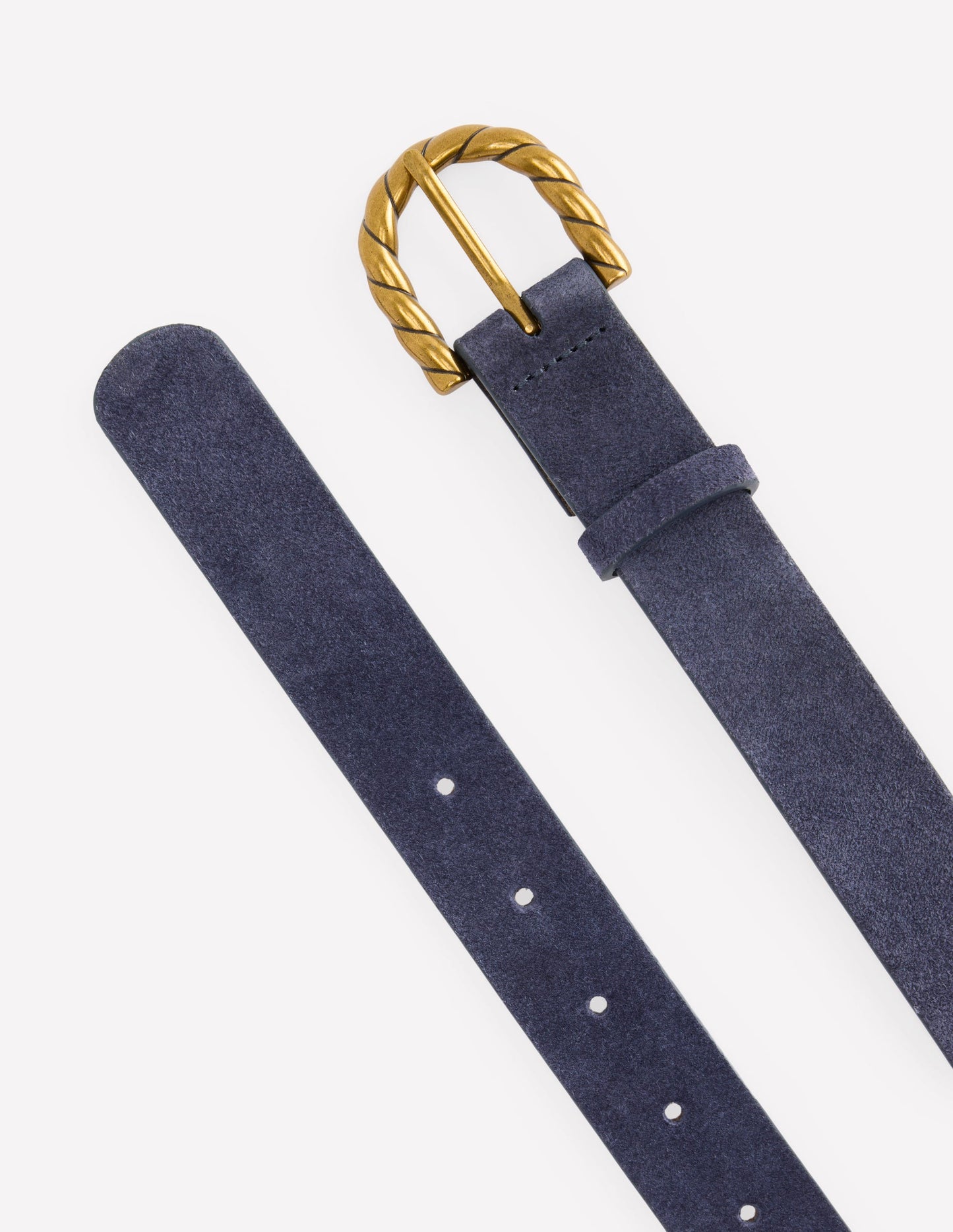 Twist Buckle Belt-Navy